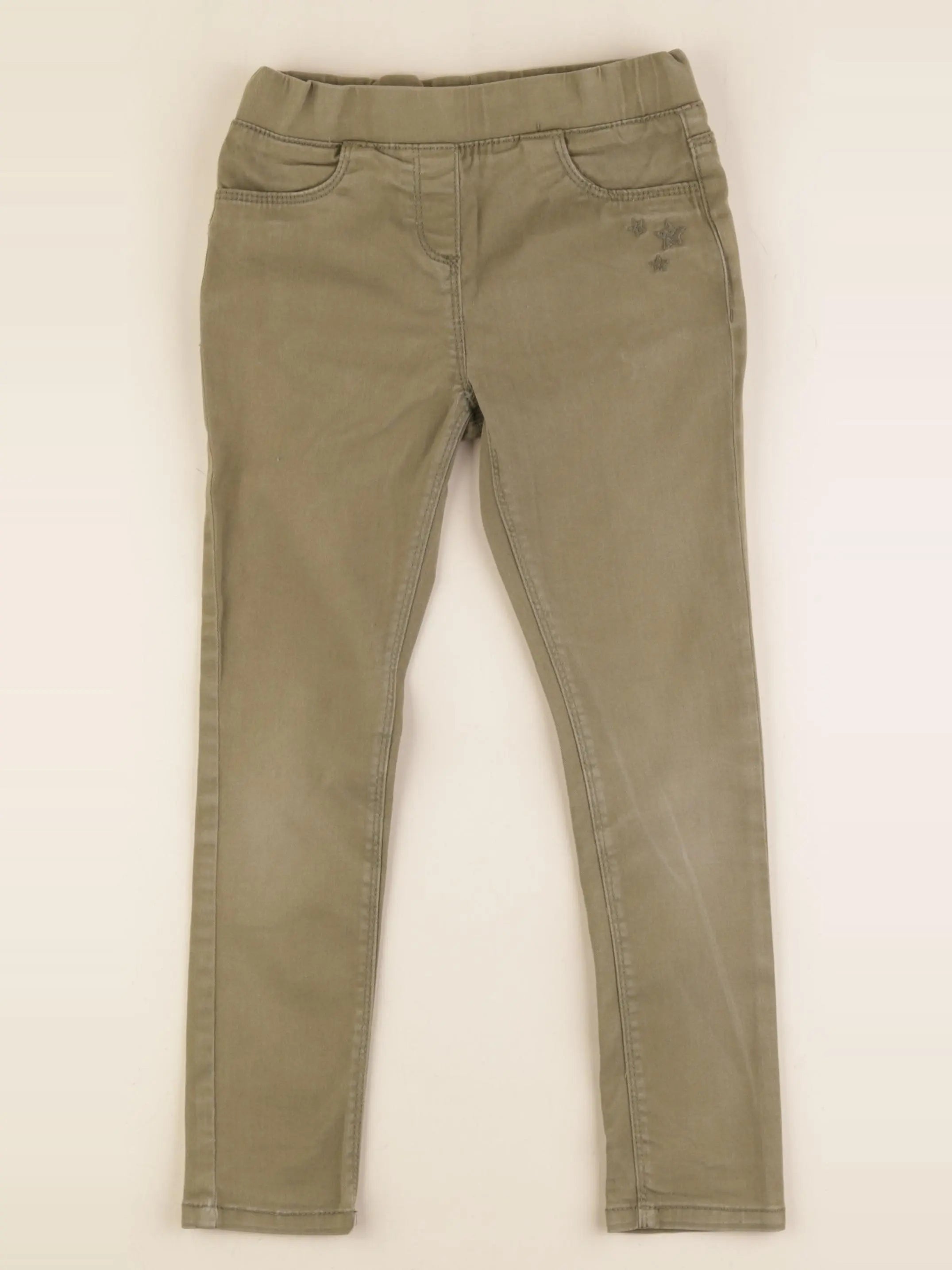 Vertbaudet - jegging vert - 7 ans