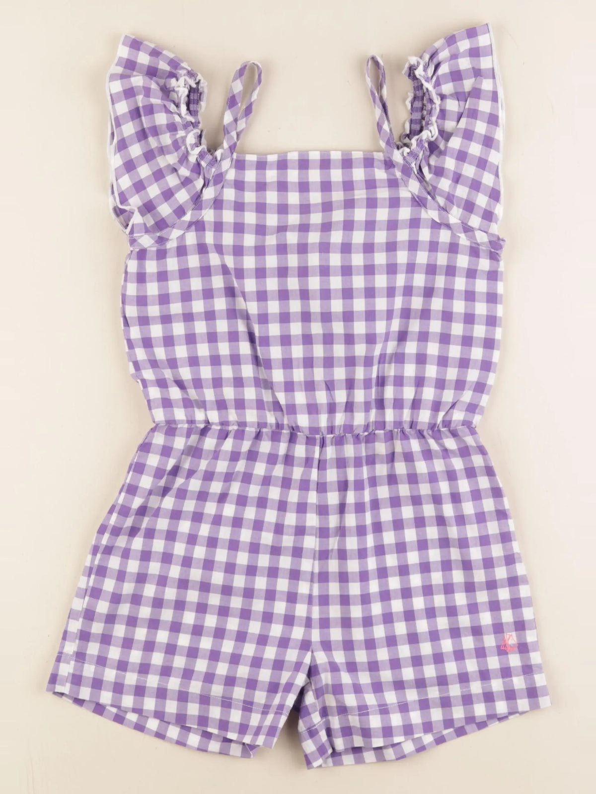 Petit Bateau - combinaison violet, blanc - 6 ans