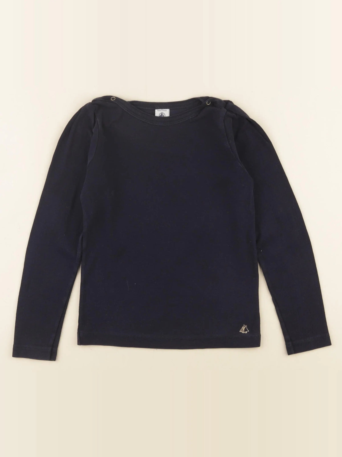 Petit Bateau - maillot de corps bleu - 8 ans