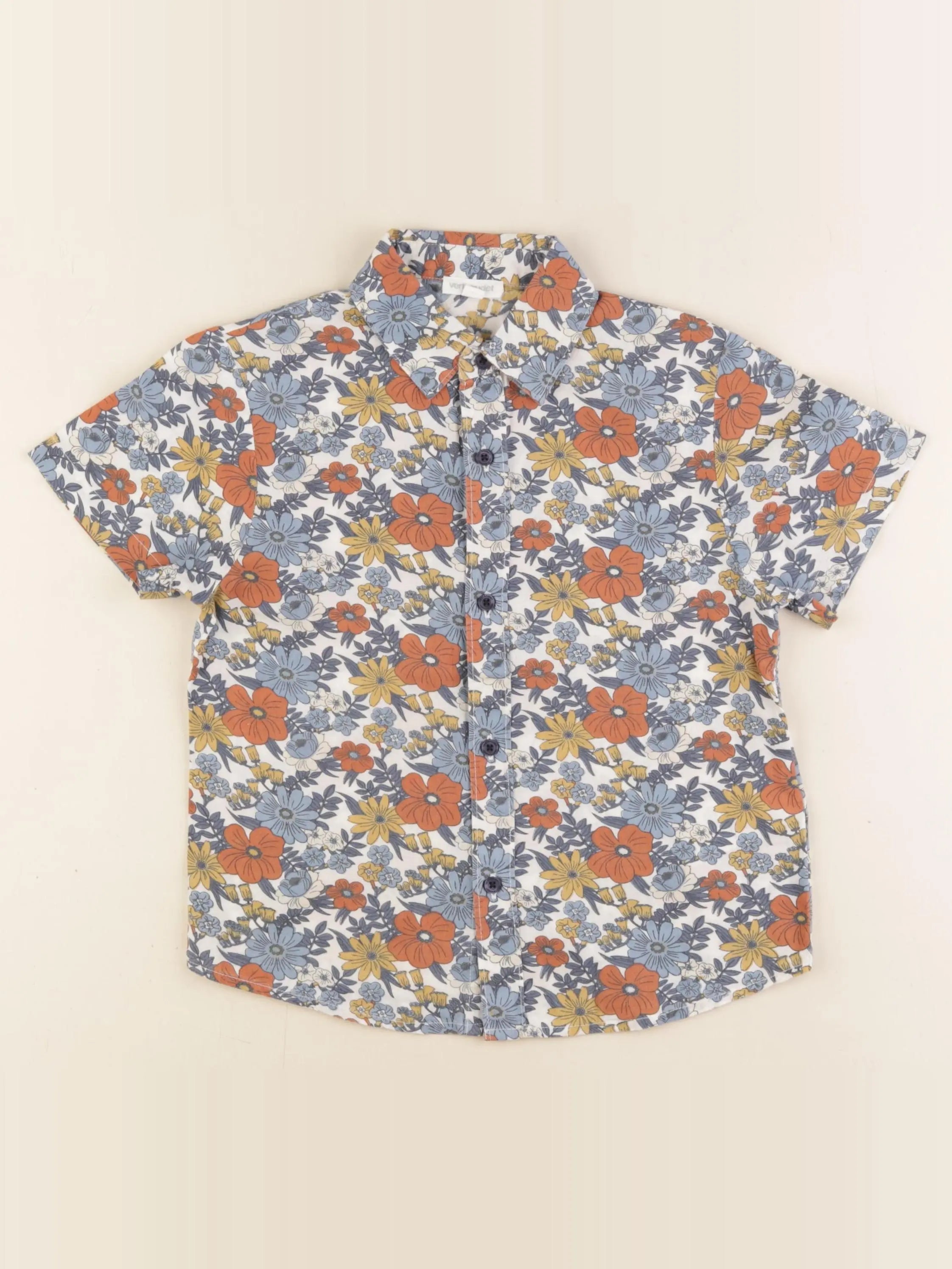 Vertbaudet - chemise multicolore - 5 ans