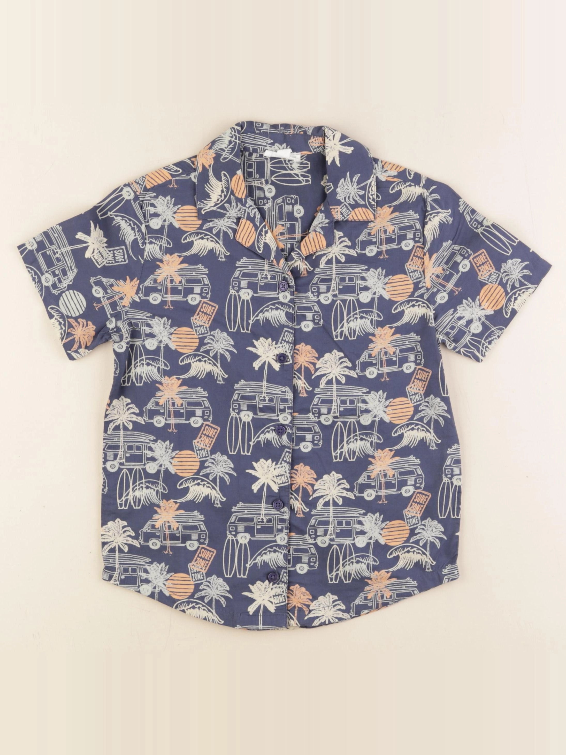 Vertbaudet - chemise bleu - 6 ans