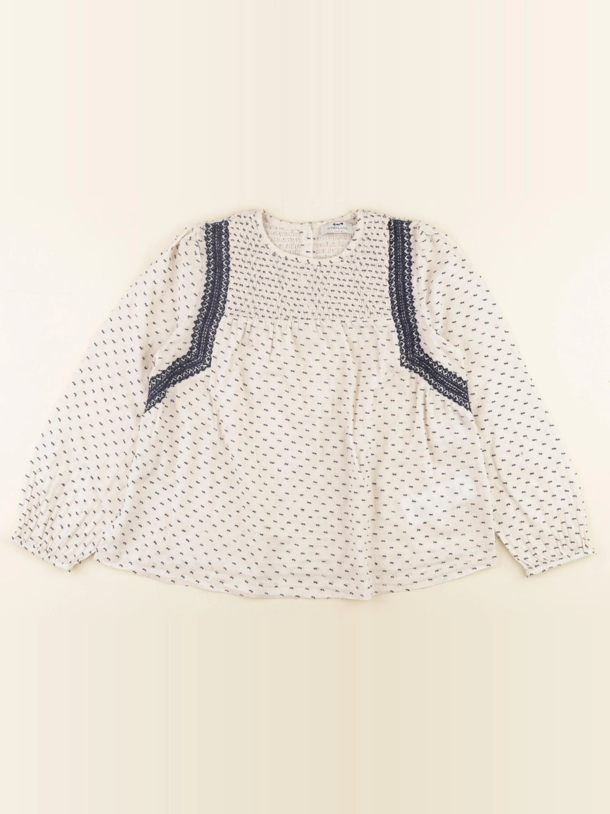 Cyrillus - blouse blanc - 10 ans