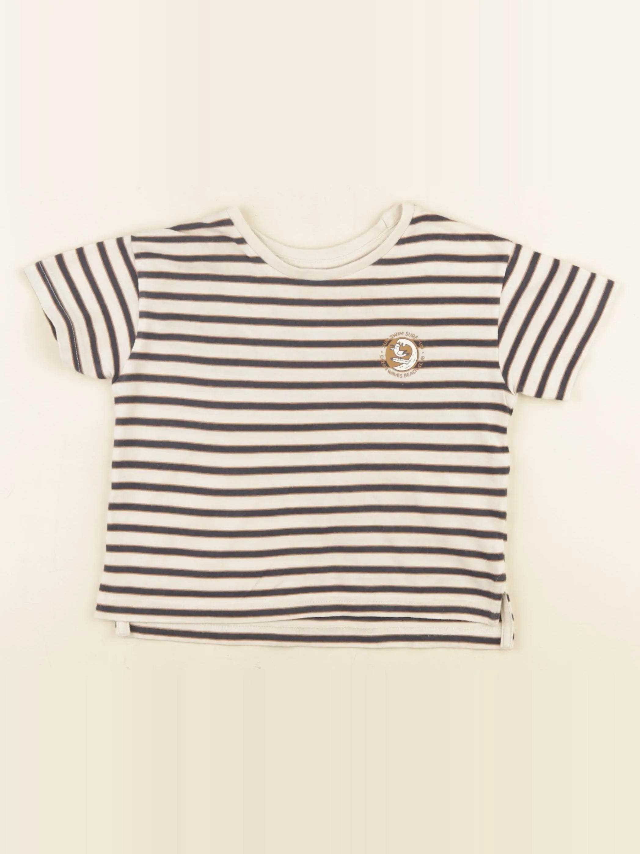 Vertbaudet - tee-shirt beige - 2 ans