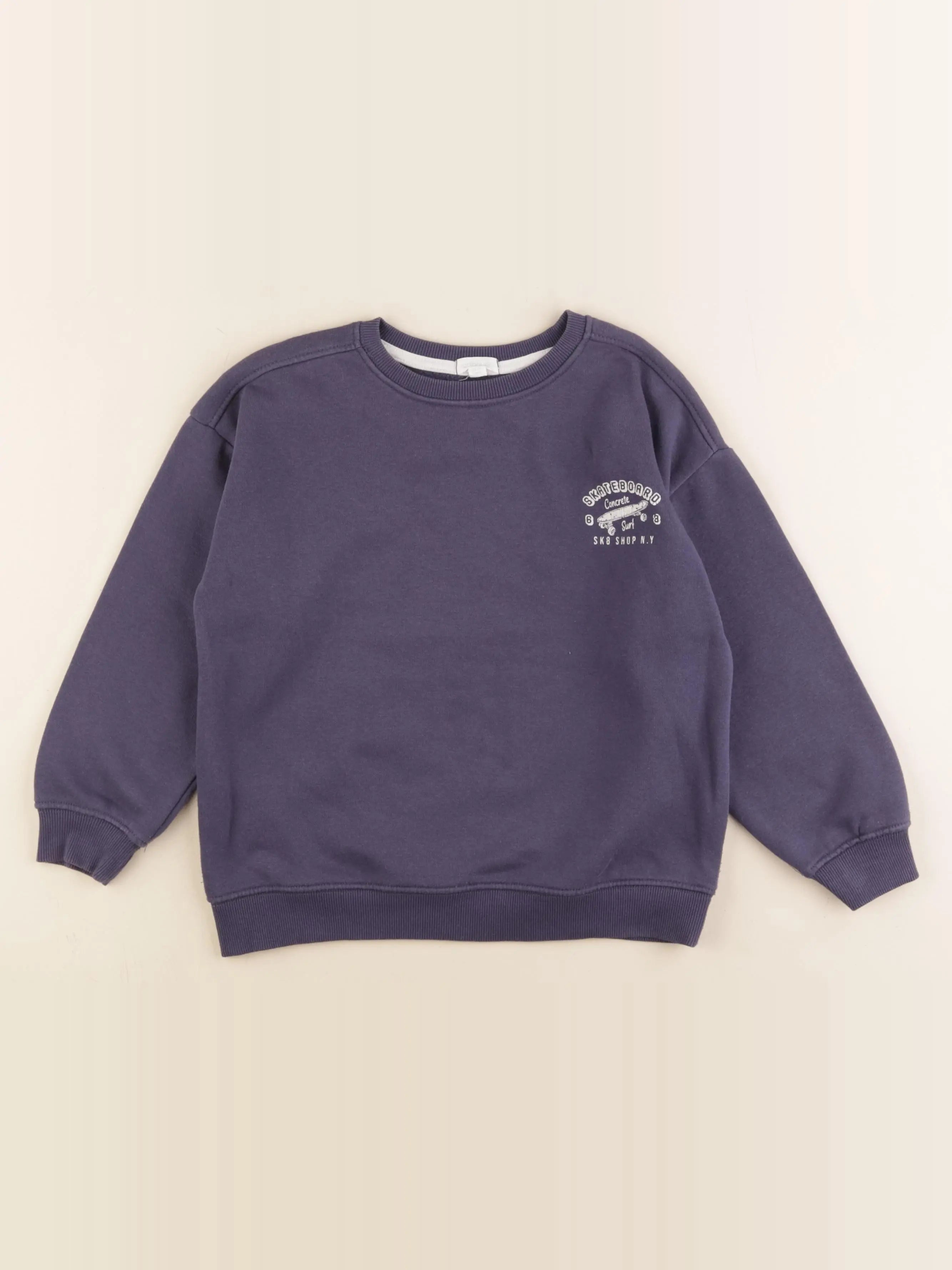 Vertbaudet - sweat bleu - 5 ans