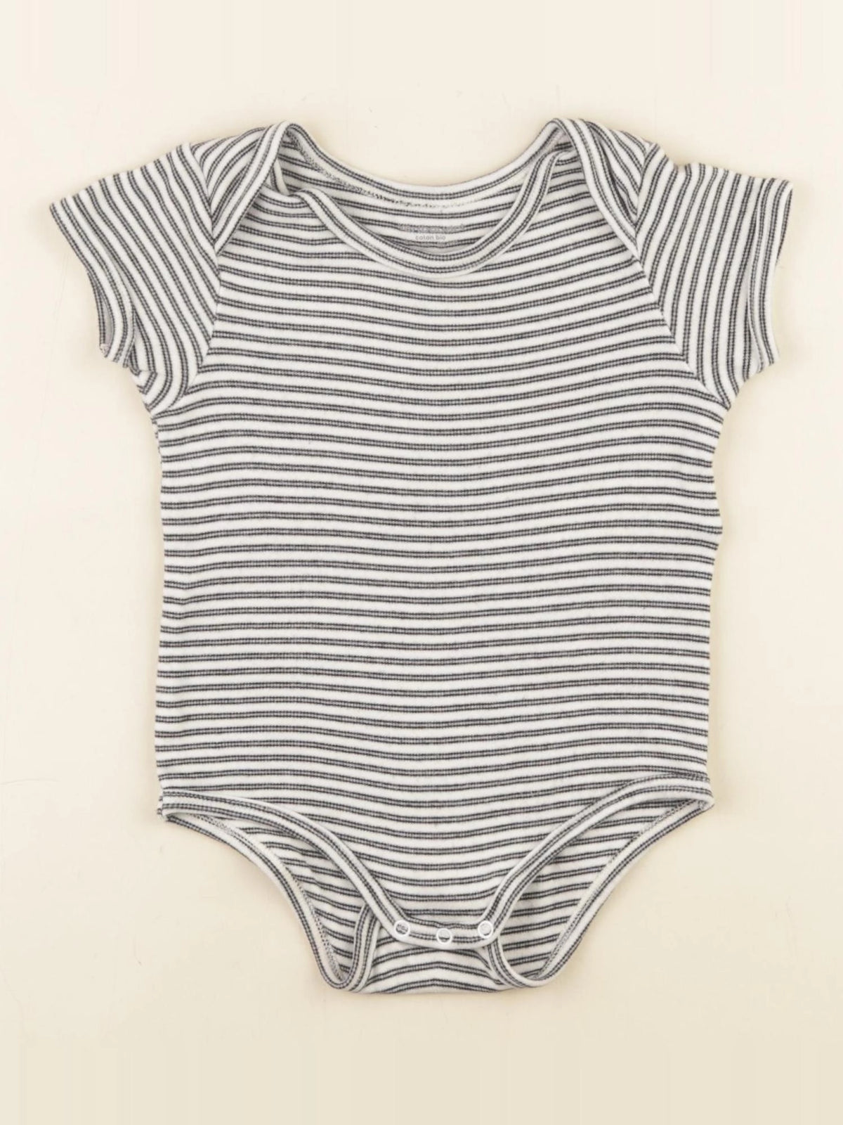 Vertbaudet - body bleu, blanc - 24 mois