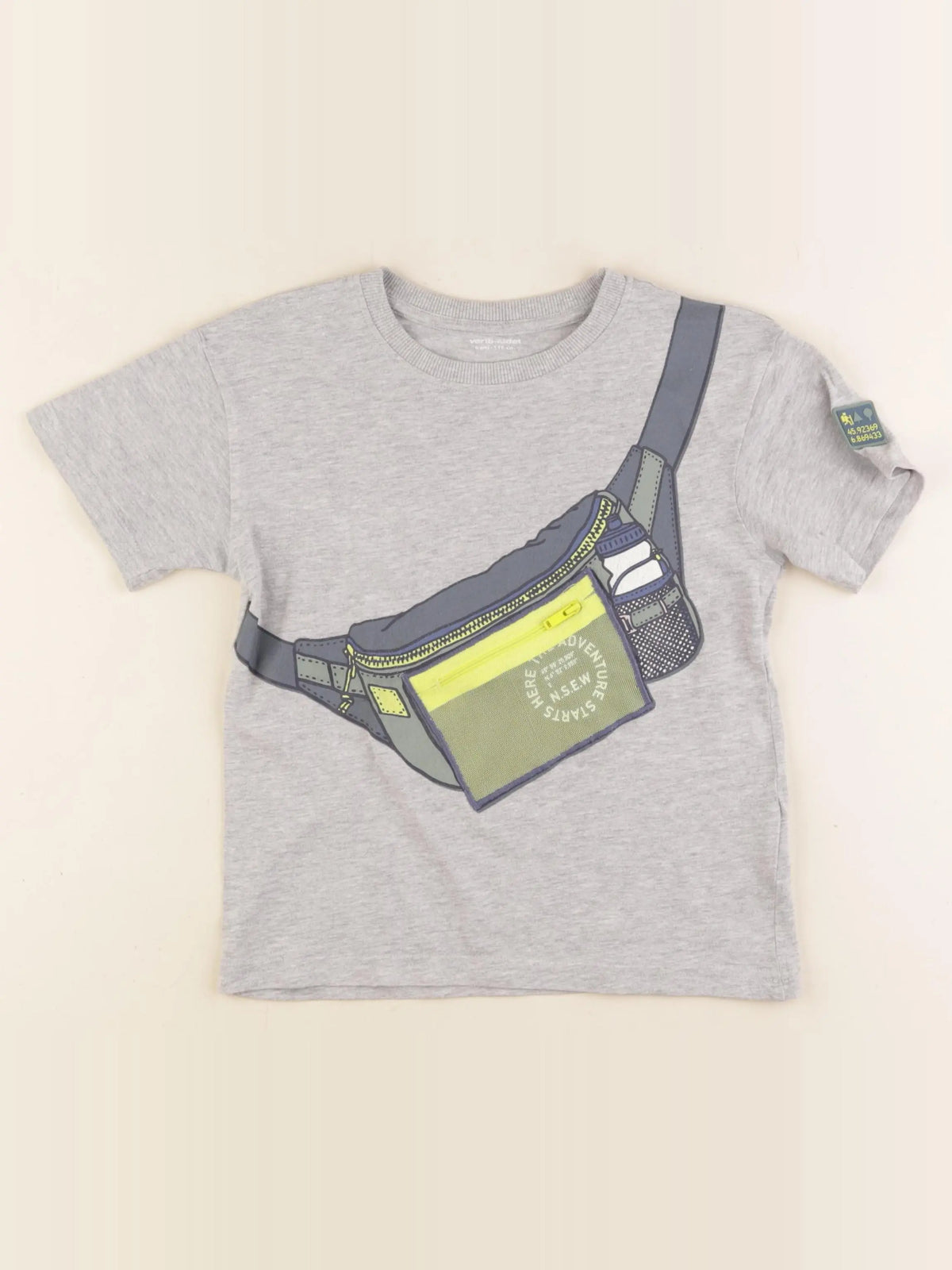 Vertbaudet - tee-shirt gris - 6 ans