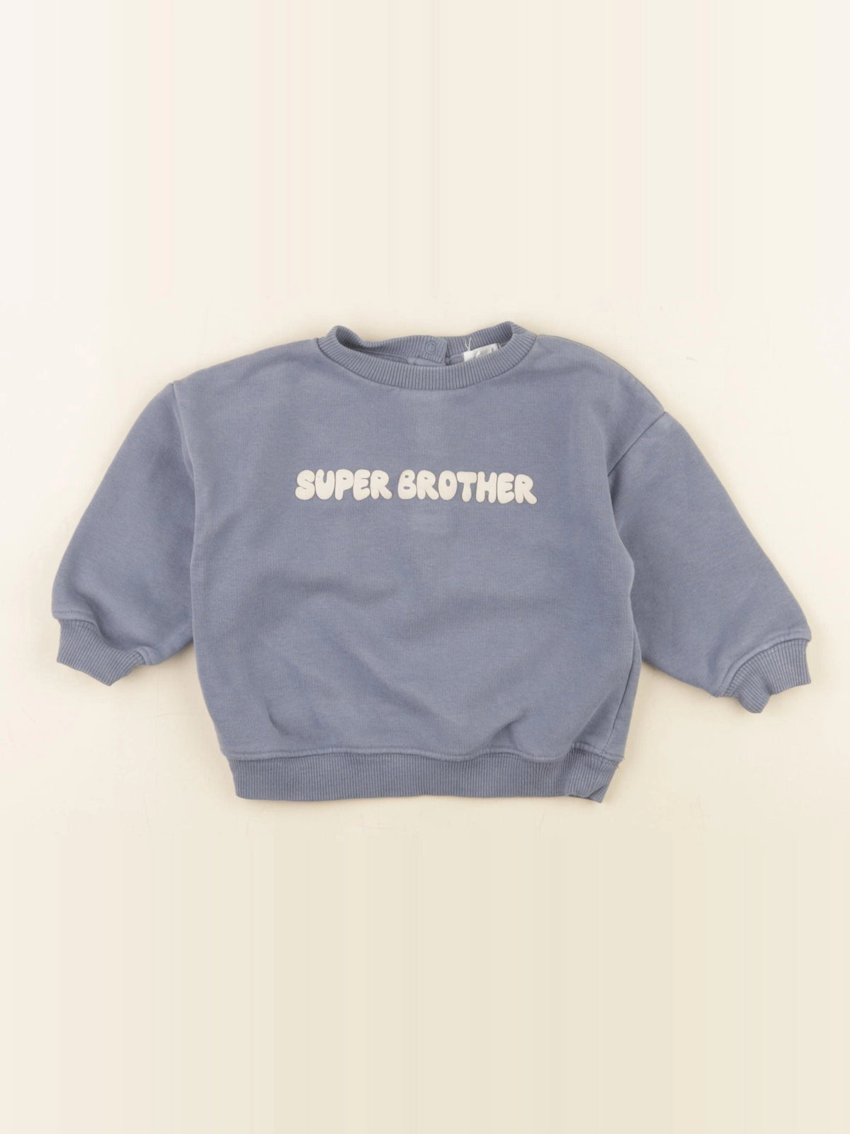 Vertbaudet - sweat bleu - 12 mois