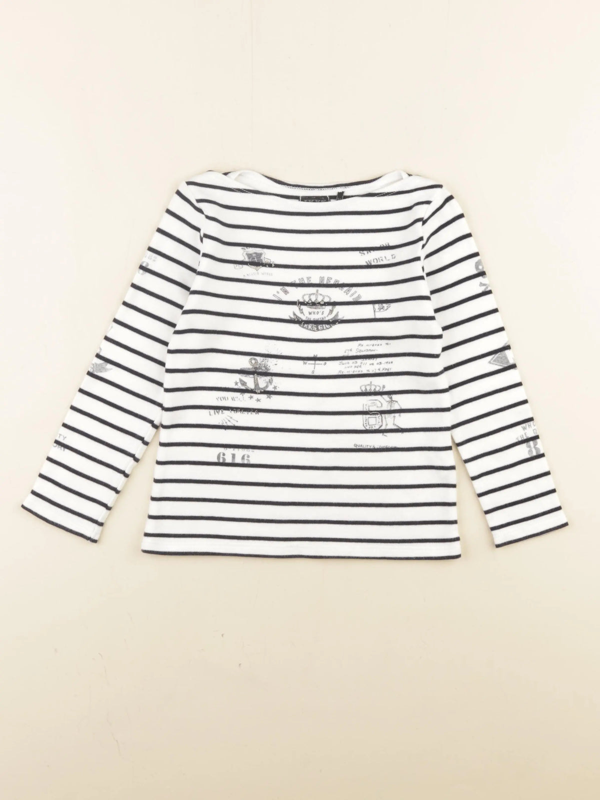 IKKS - tee-shirt blanc - 5 ans