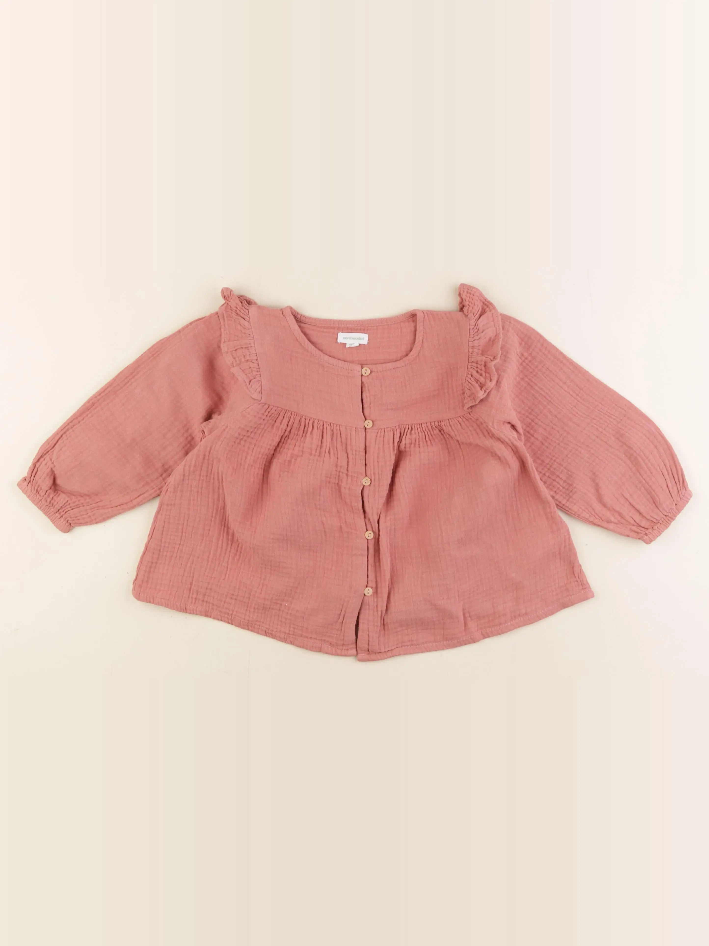 Vertbaudet - blouse rose - 24 mois