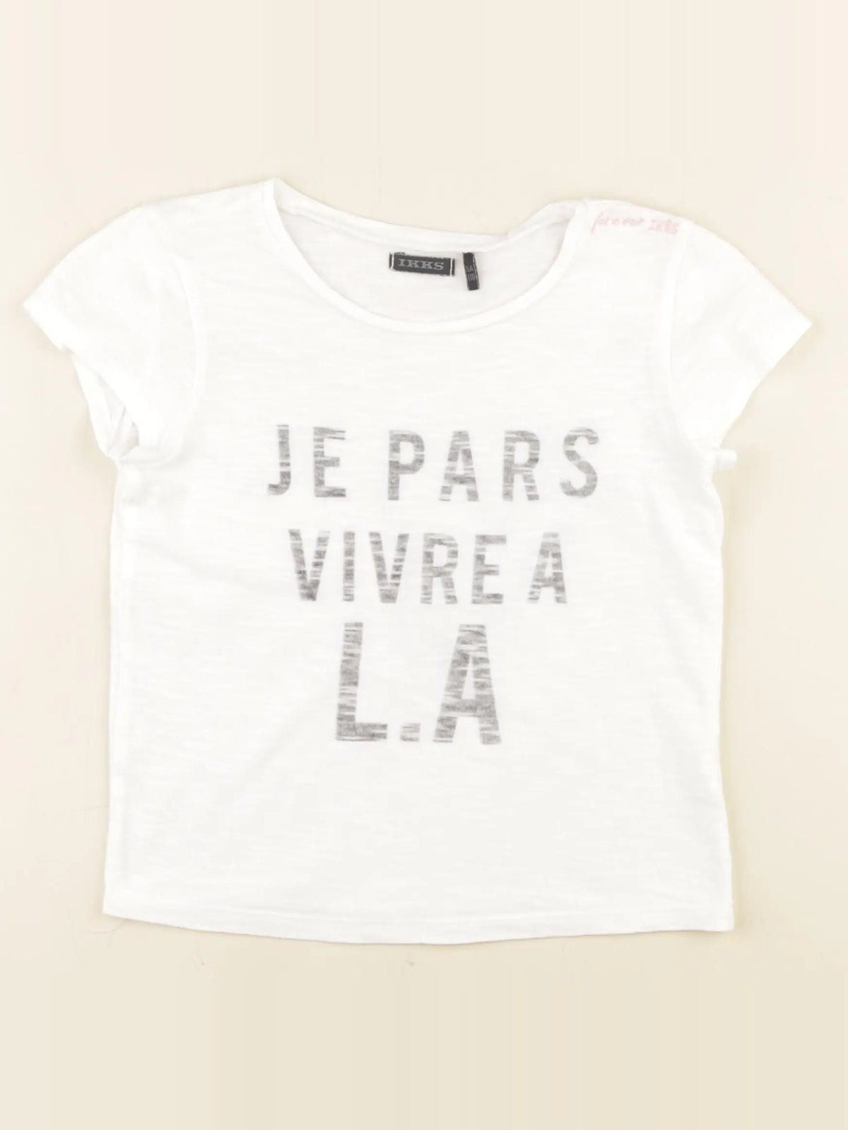 IKKS - tee-shirt blanc - 5 ans