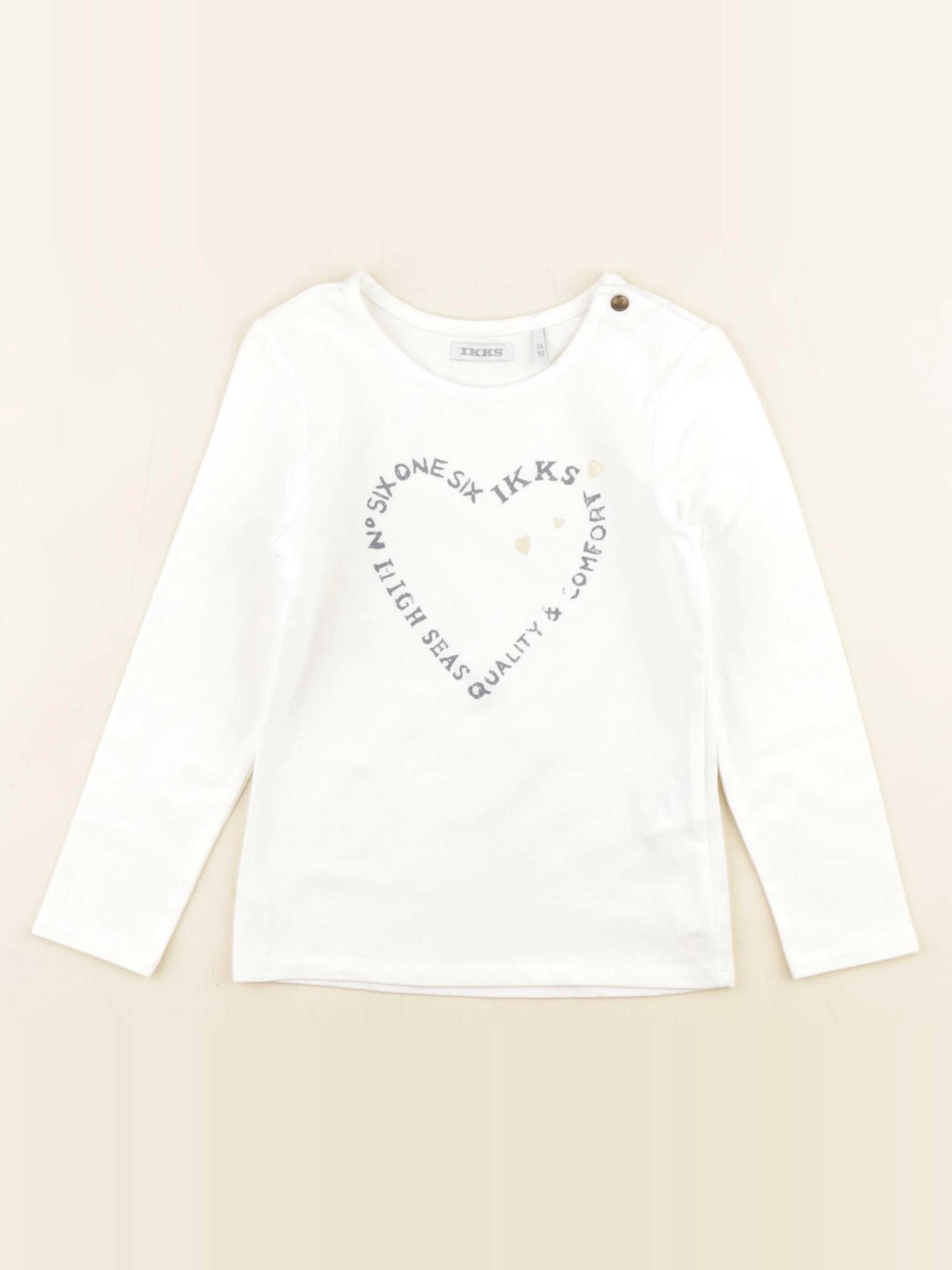 IKKS - tee-shirt blanc - 3 ans