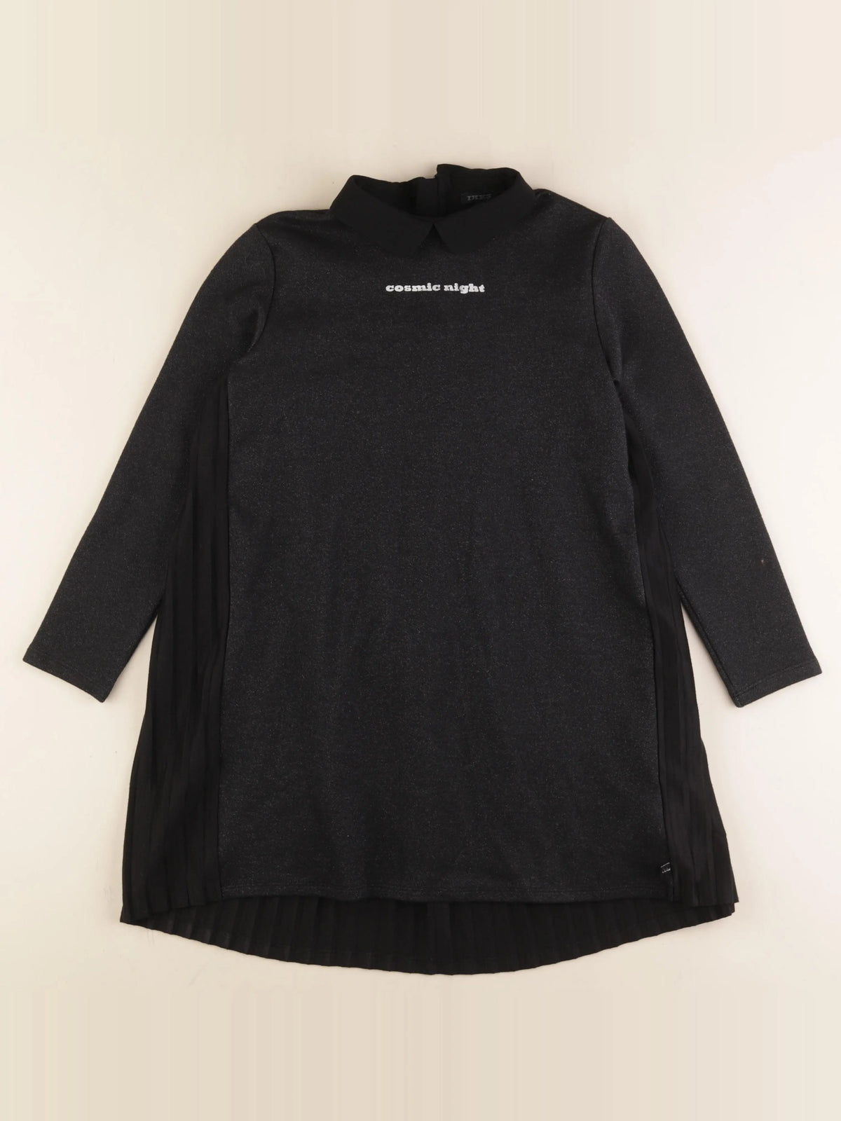 IKKS - robe noir, argent - 10 ans