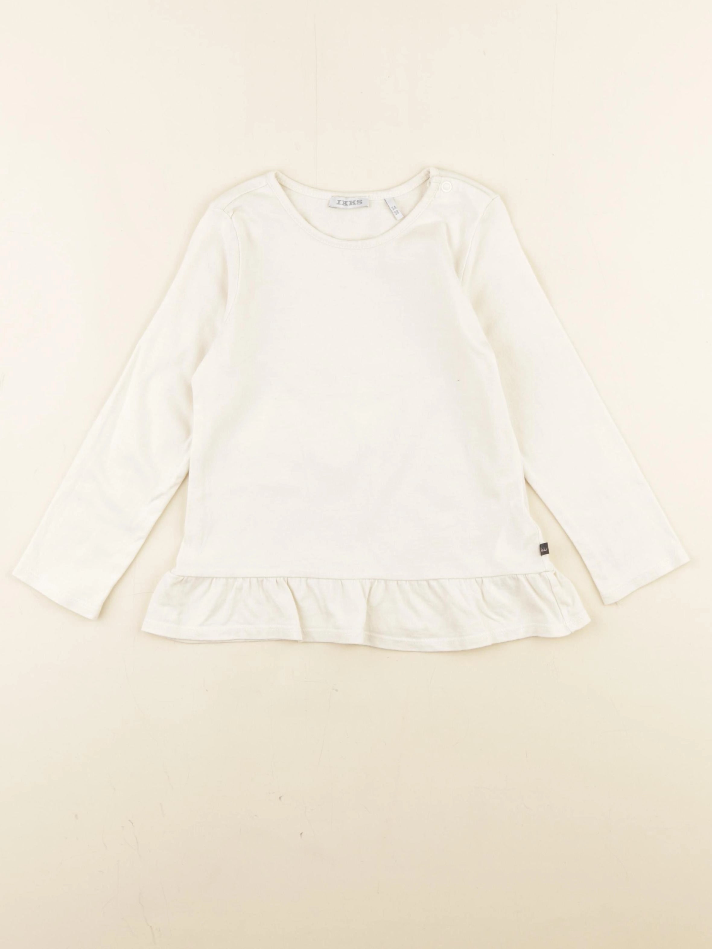 IKKS - tee-shirt beige - 2 ans