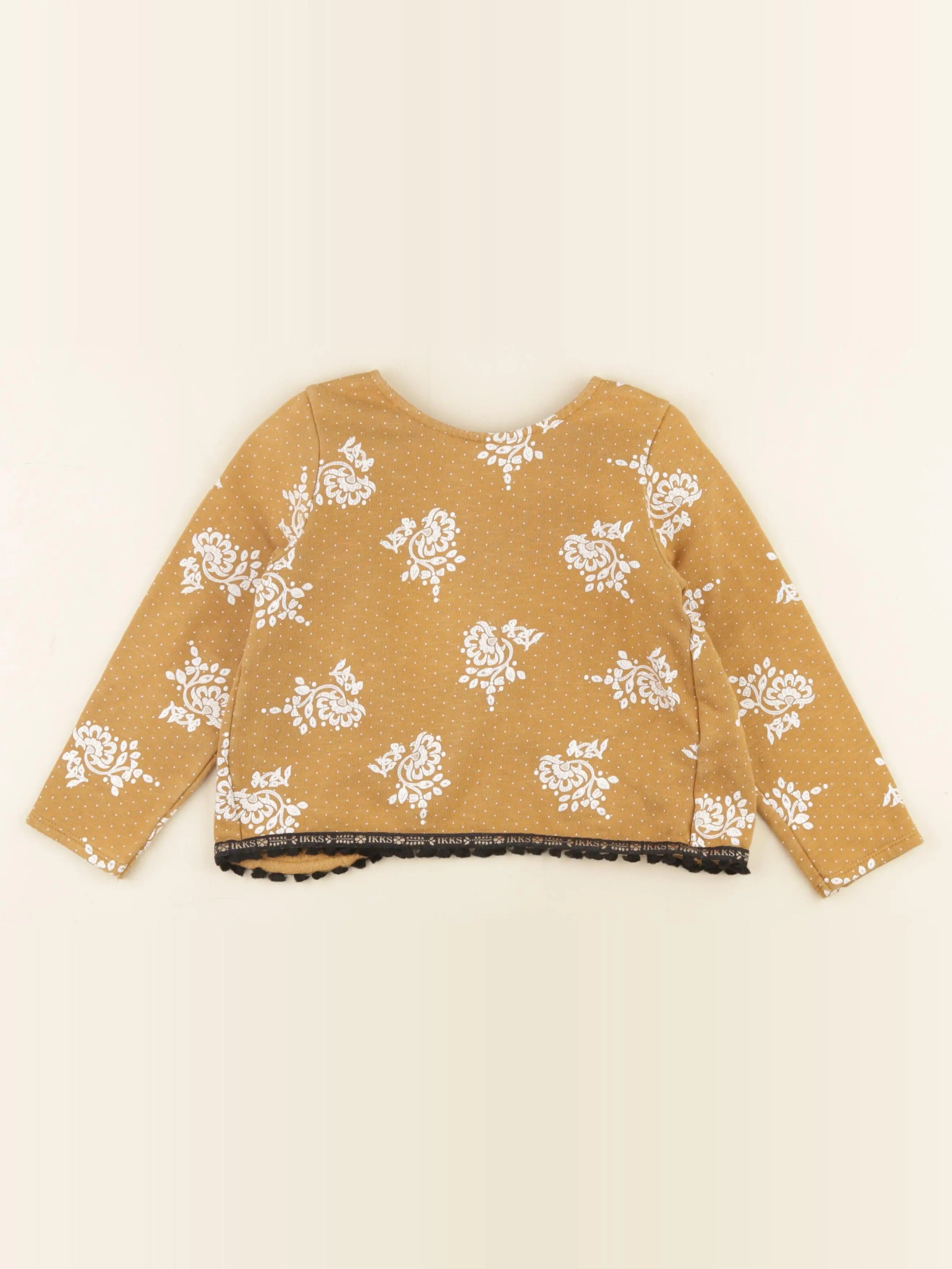 IKKS - sweat marron - 2 ans