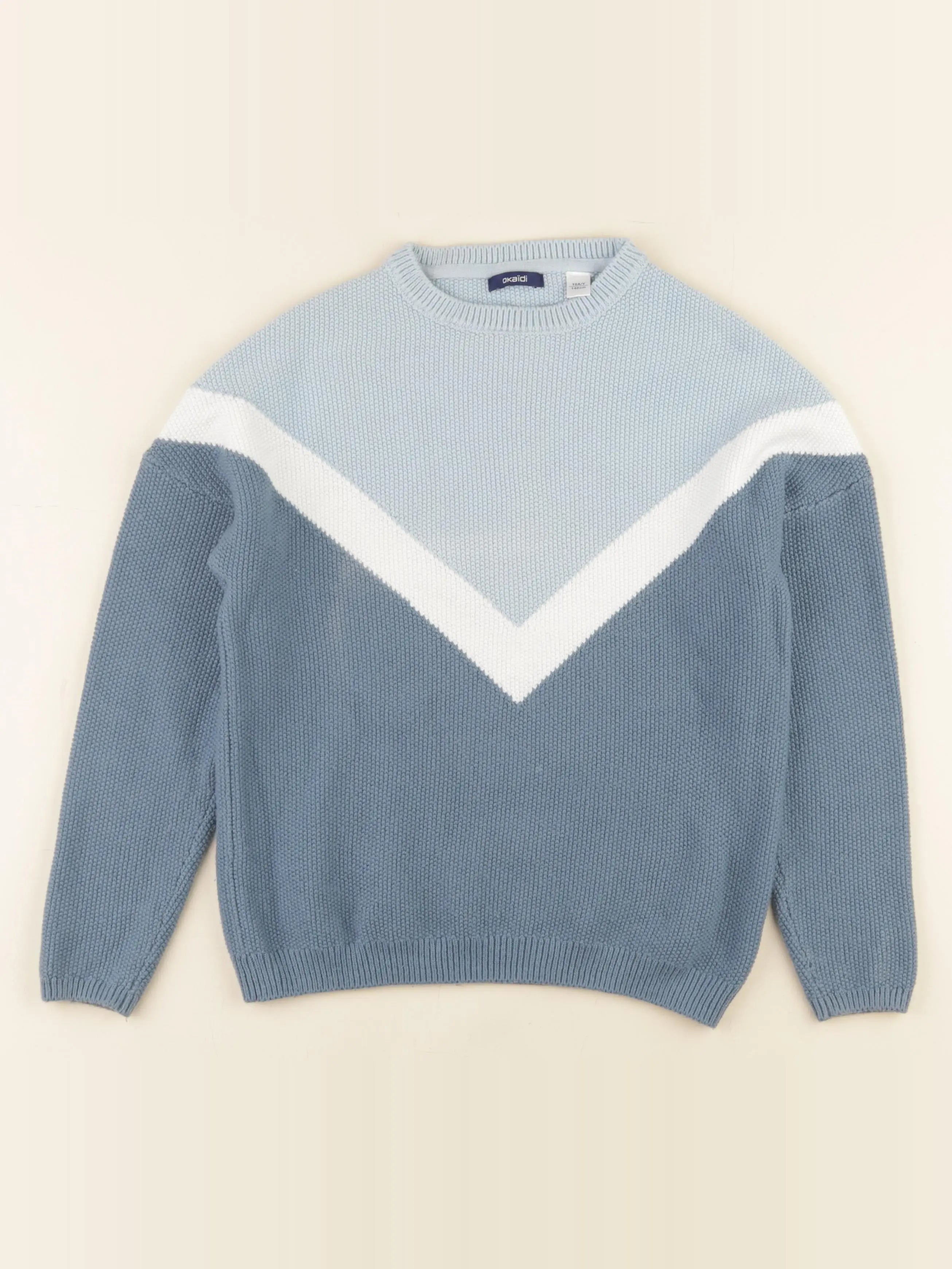 Okaidi - pull bleu - 10 ans