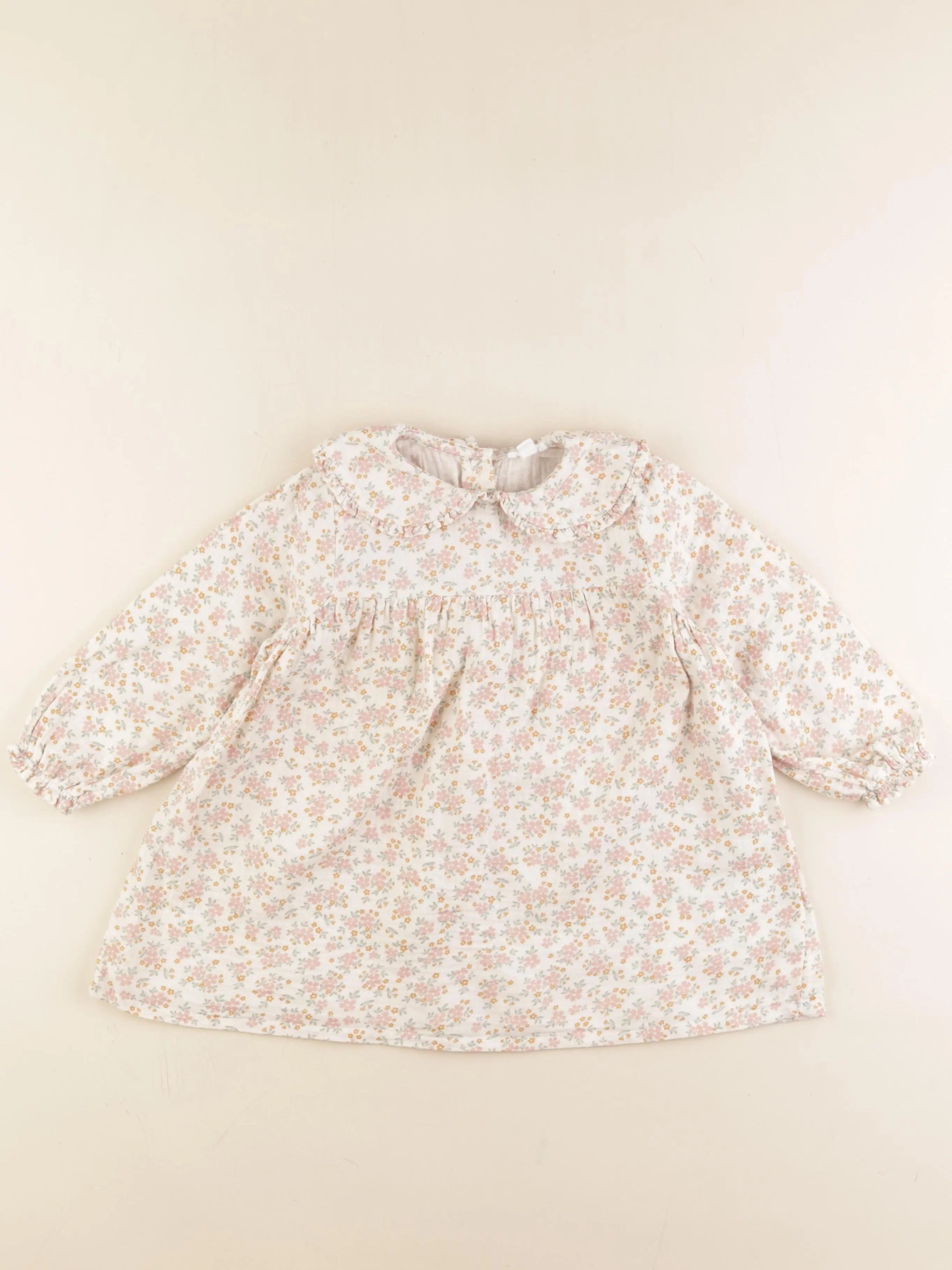 Vertbaudet - robe beige - 3 ans