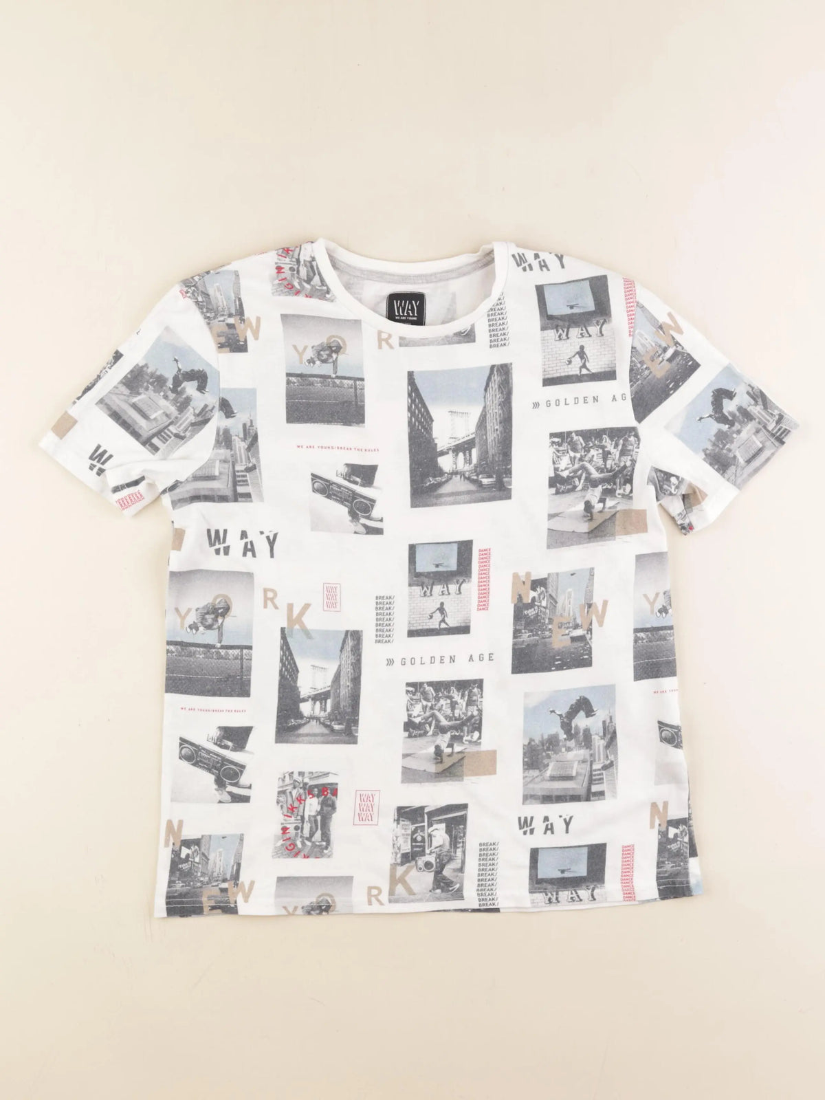 IKKS - tee-shirt multicolore - 14 ans