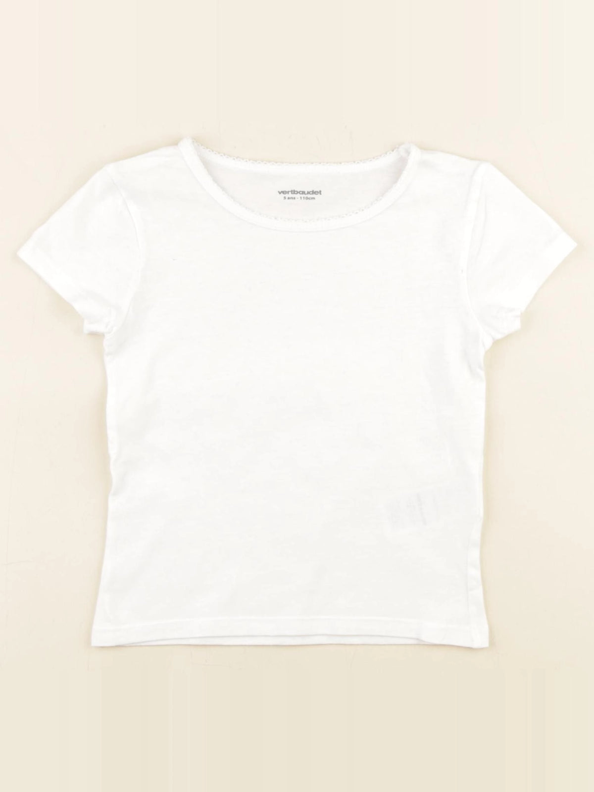 Vertbaudet - maillot de corps blanc - 5 ans