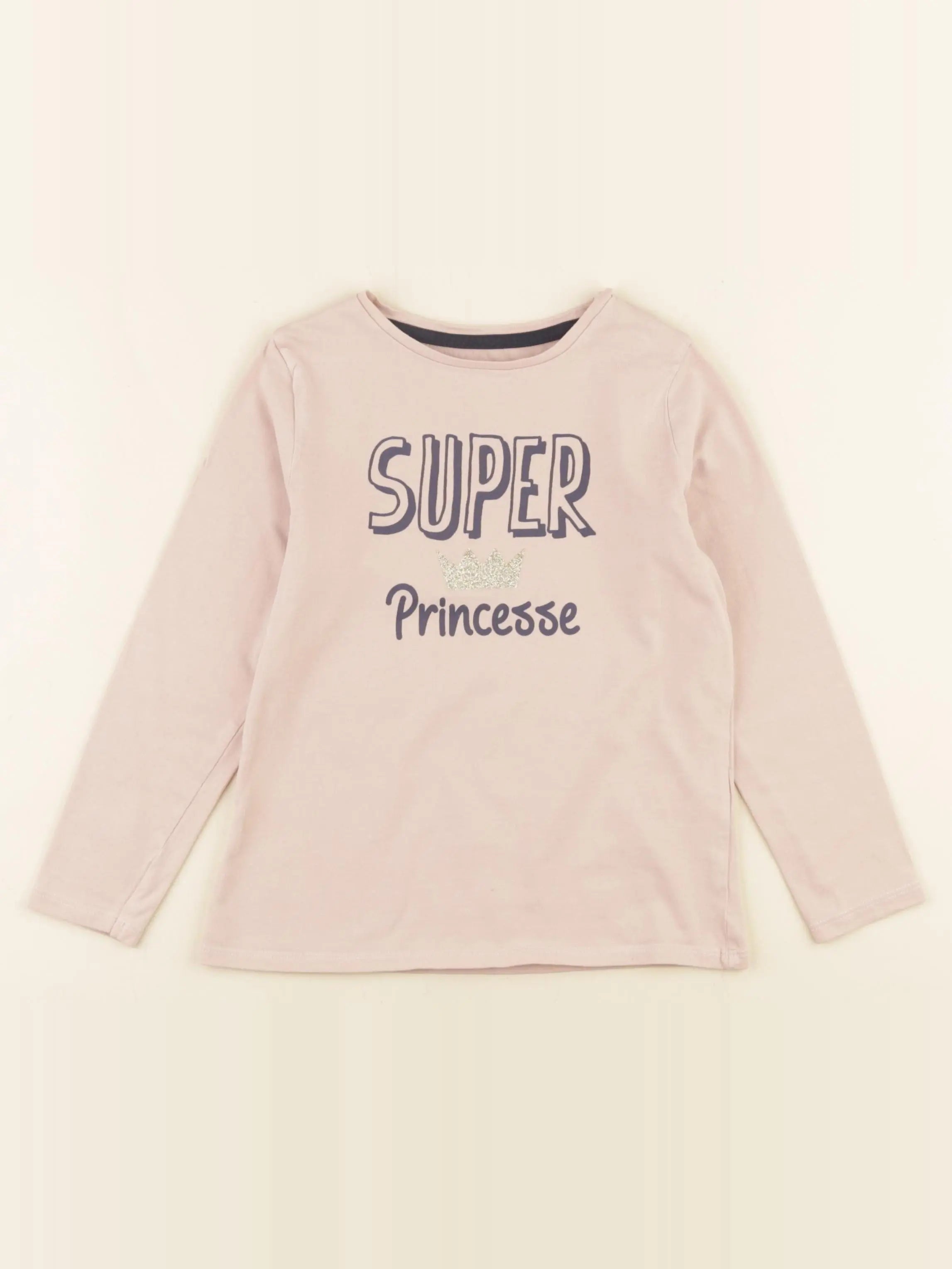 Vertbaudet - tee-shirt rose - 6 ans