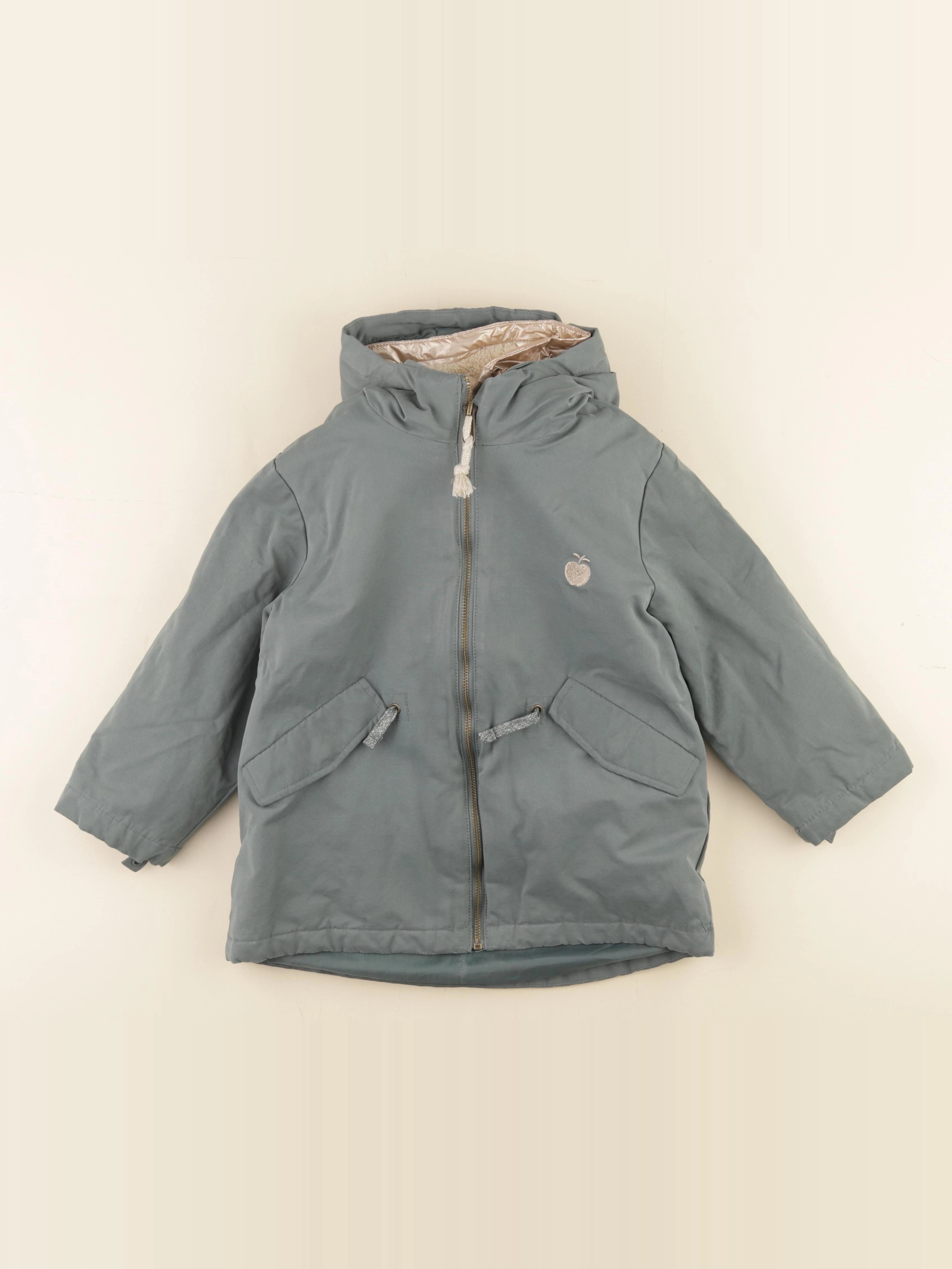 Vertbaudet - parka vert - 7 ans