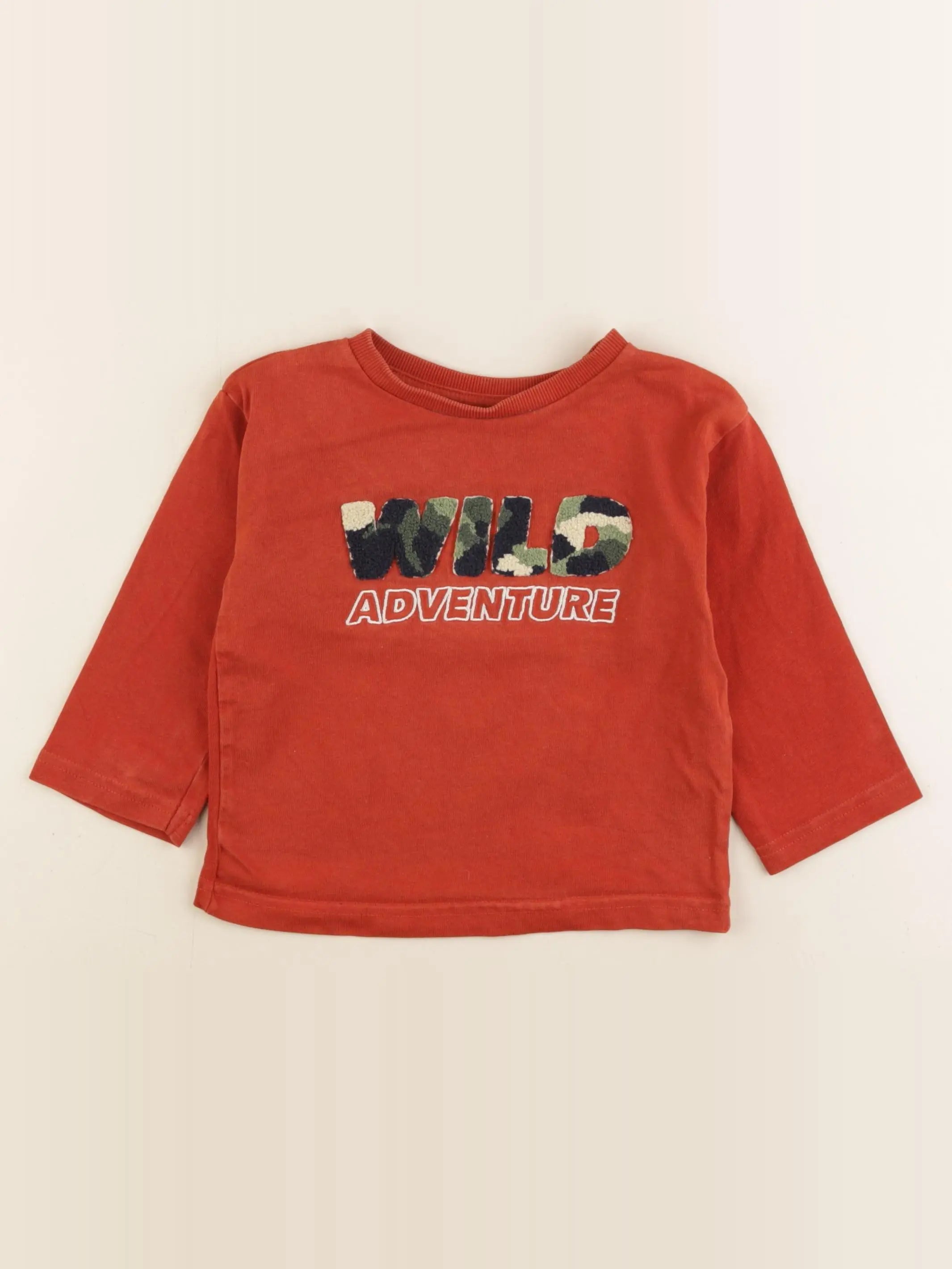 Vertbaudet - tee-shirt orange - 2 ans