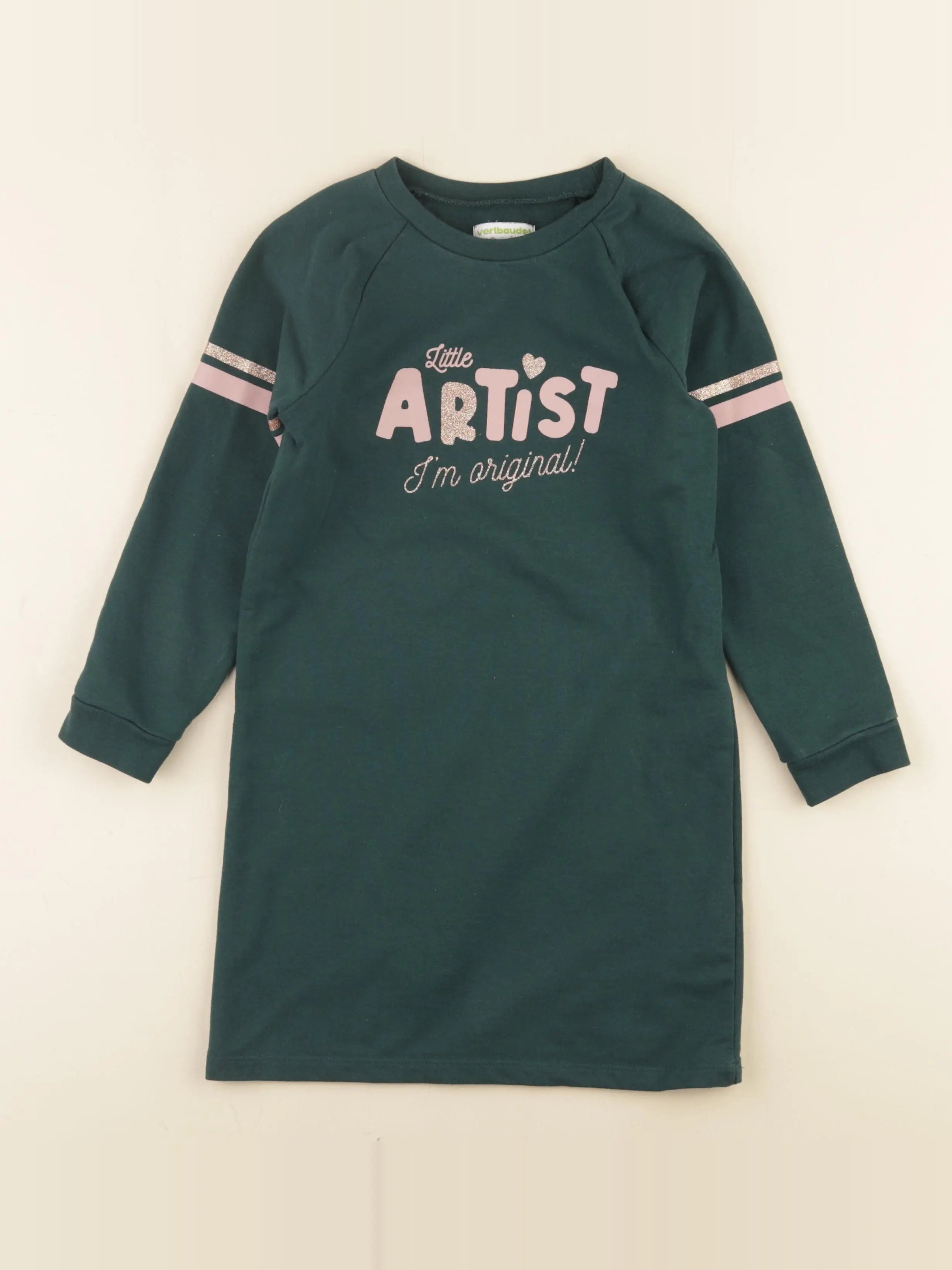 Vertbaudet - robe vert - 6 ans