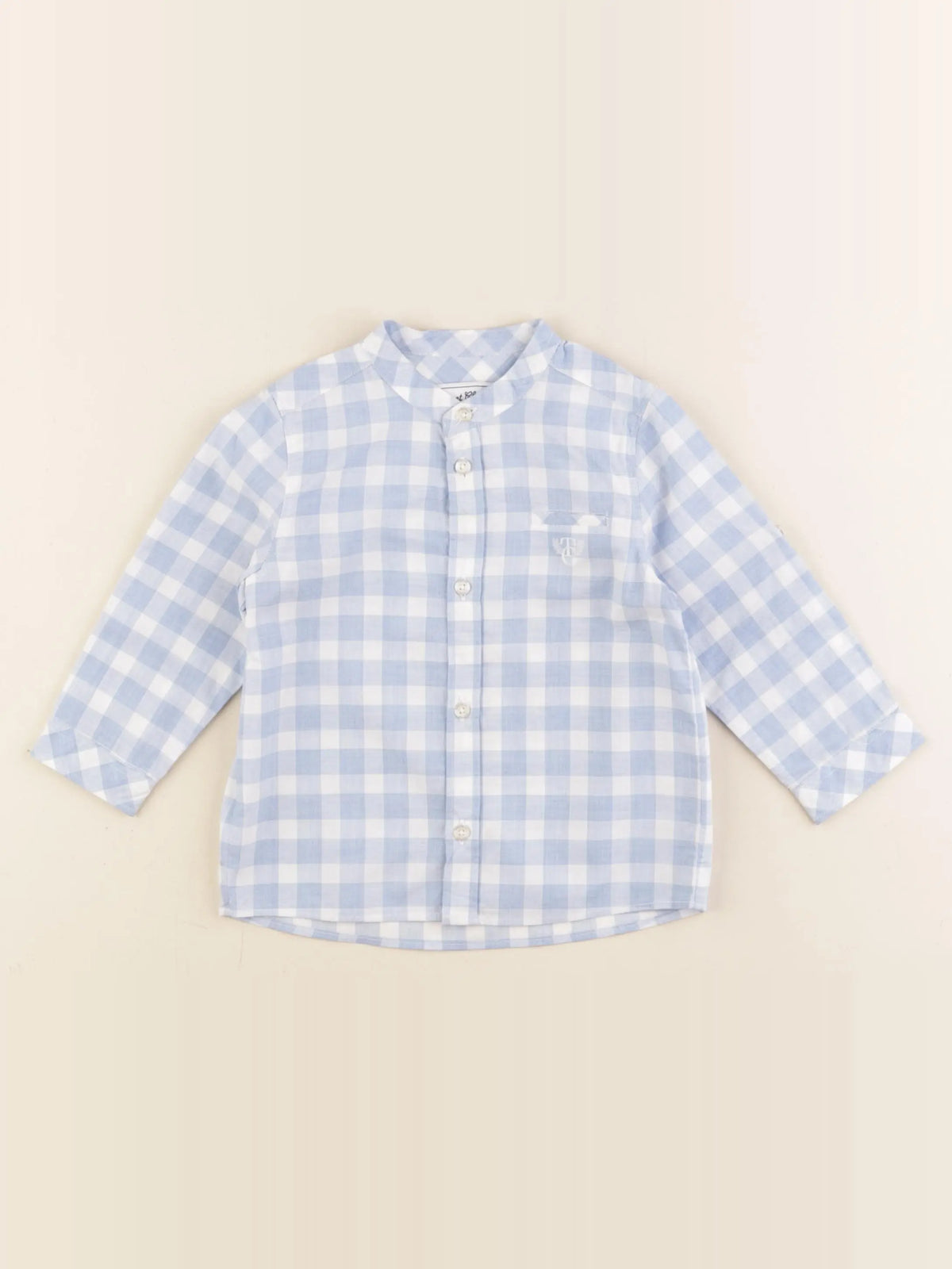 Tartine & Chocolat - chemise blanc, bleu - 18 mois