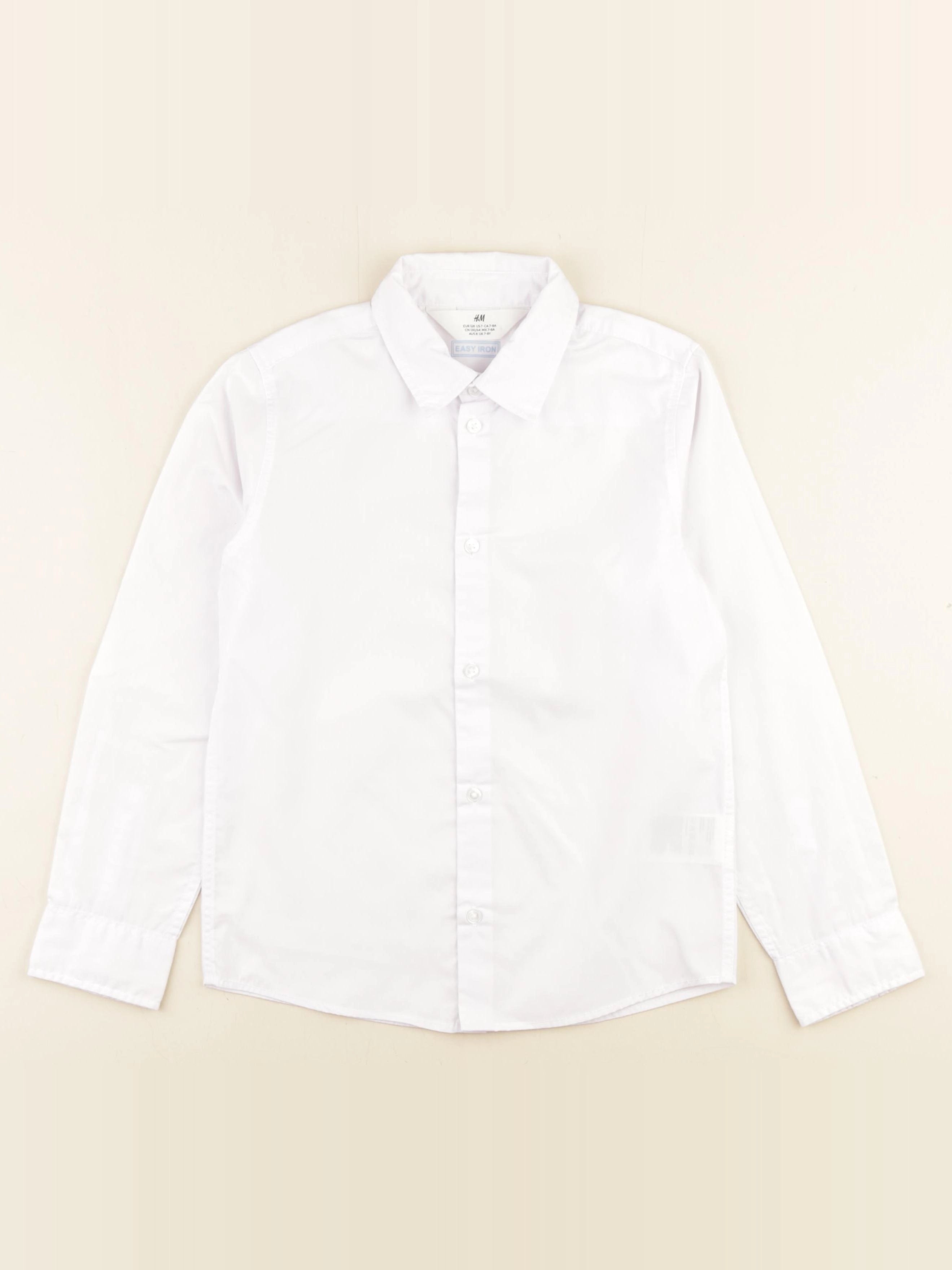 H&M - chemise blanc - 7/8 ans
