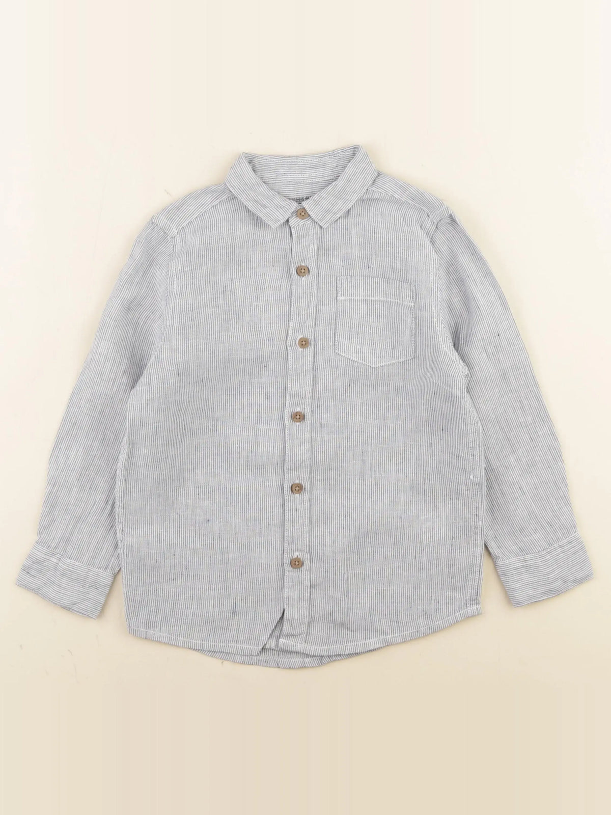 Monoprix - chemise bleu - 4 ans