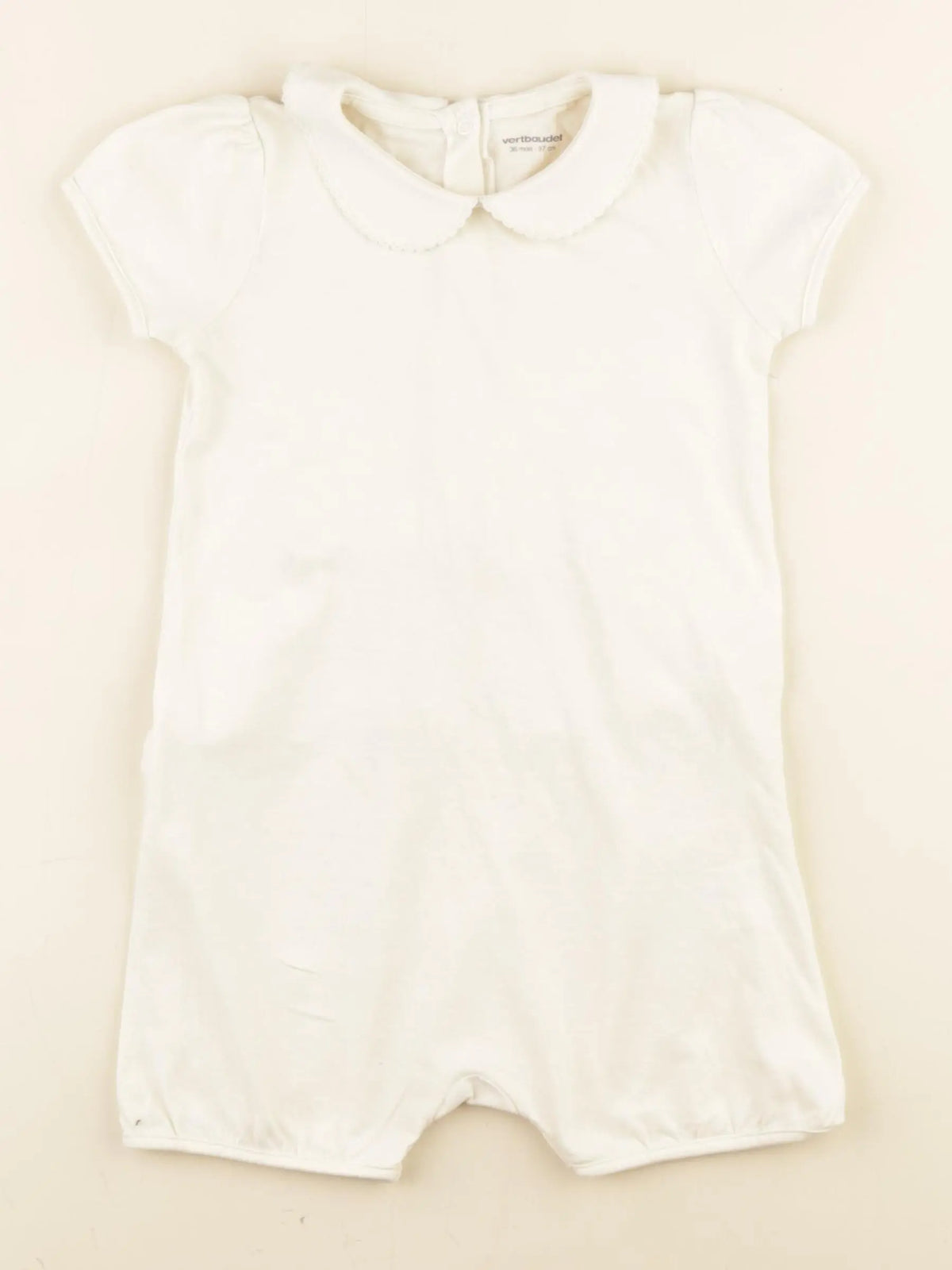Vertbaudet - combinaison beige - 36 mois