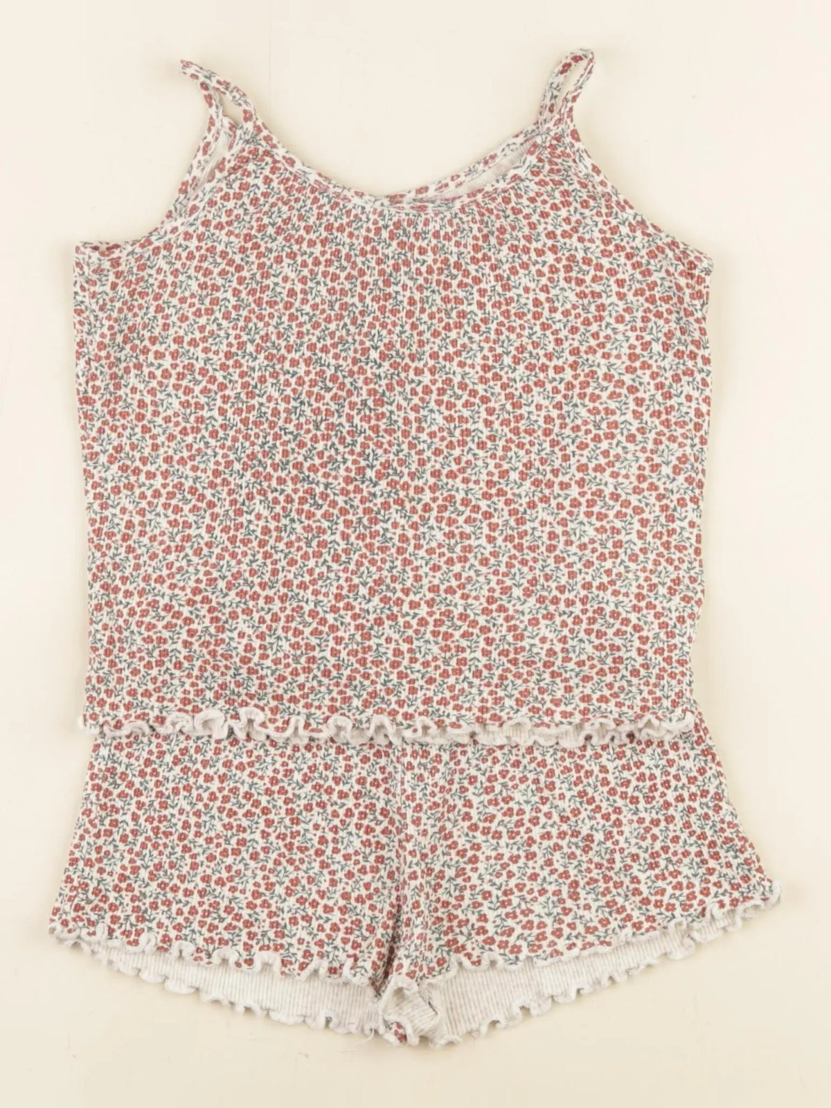 Vertbaudet - pyjama coton rouge - 3 ans