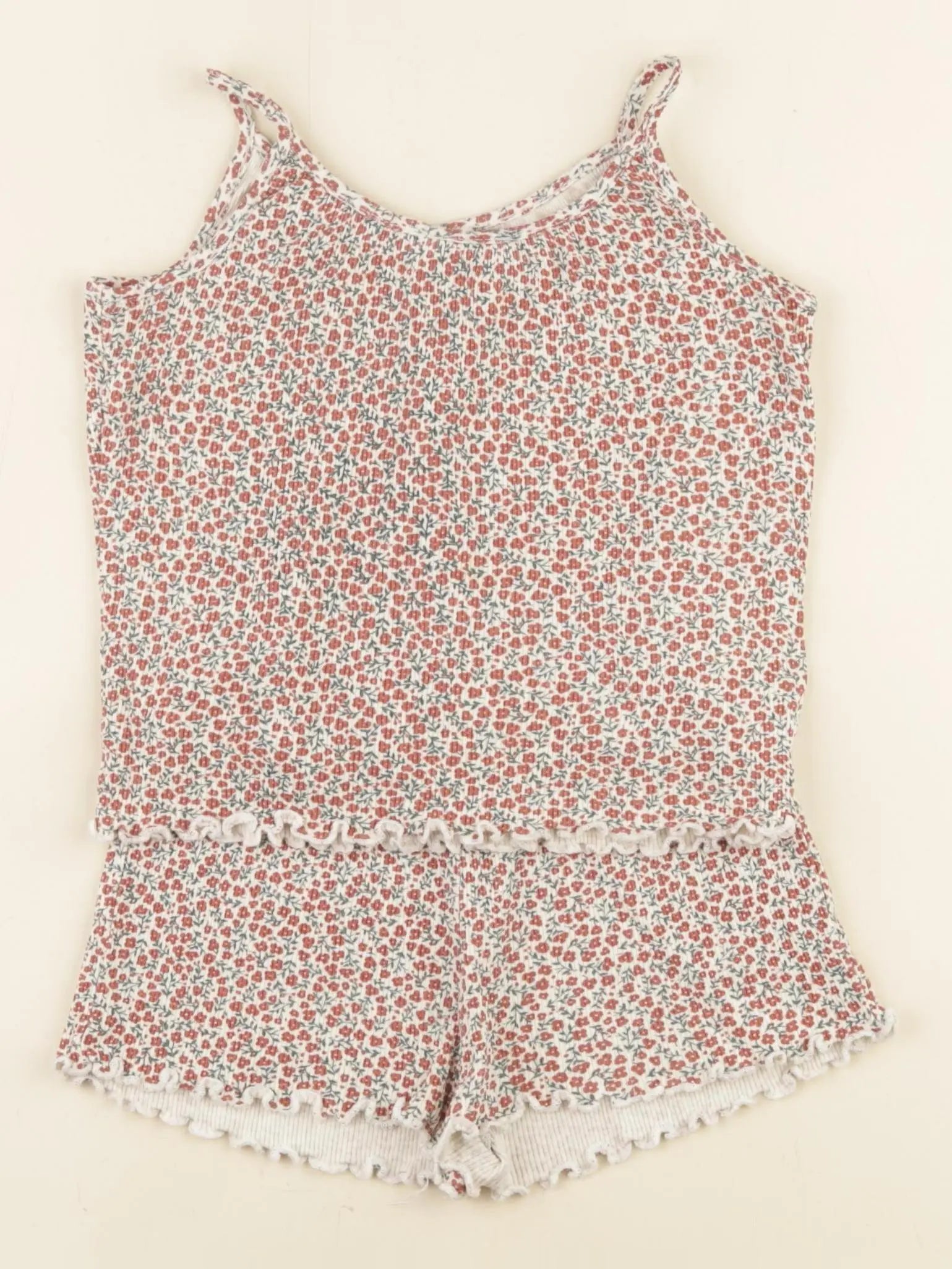 Vertbaudet - pyjama coton rouge - 3 ans