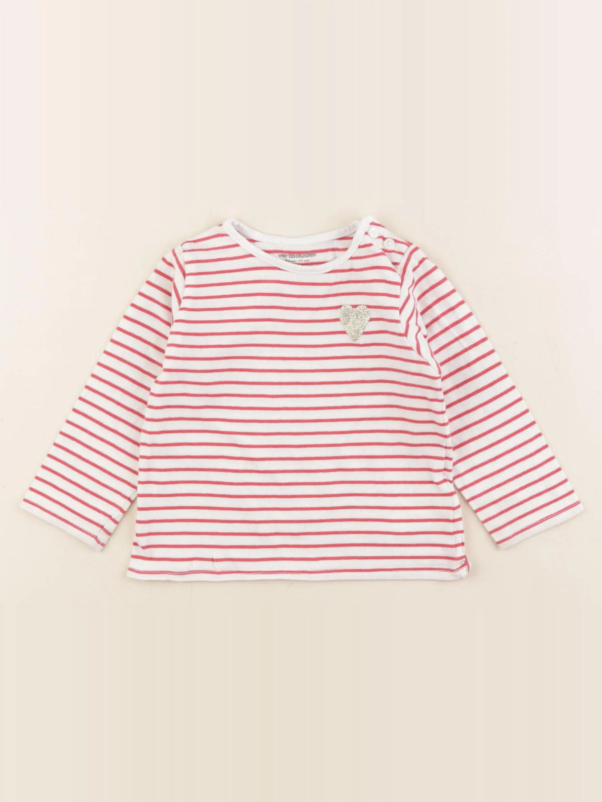 Vertbaudet - tee-shirt rose - 9 mois