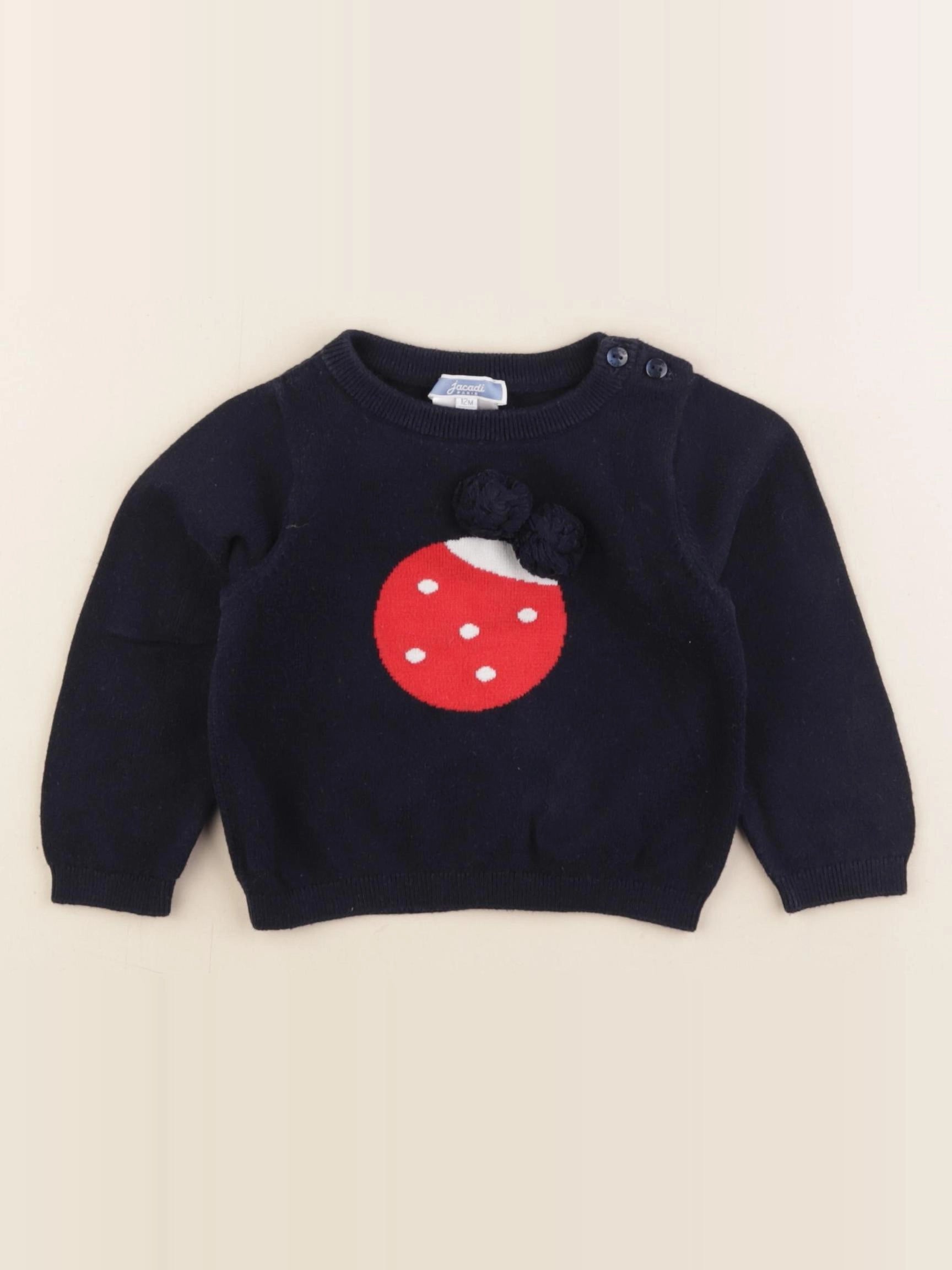 Jacadi - pull bleu - 12 mois