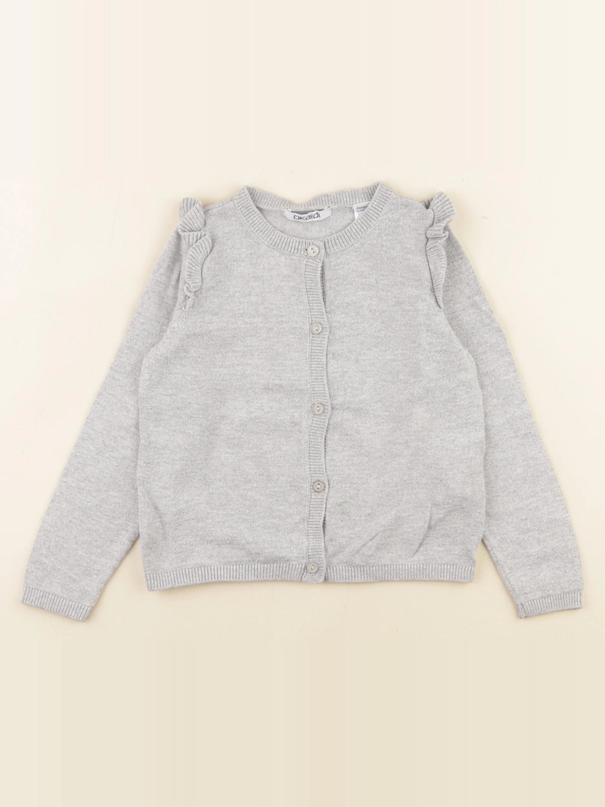 Okaidi - gilet gris - 3 ans