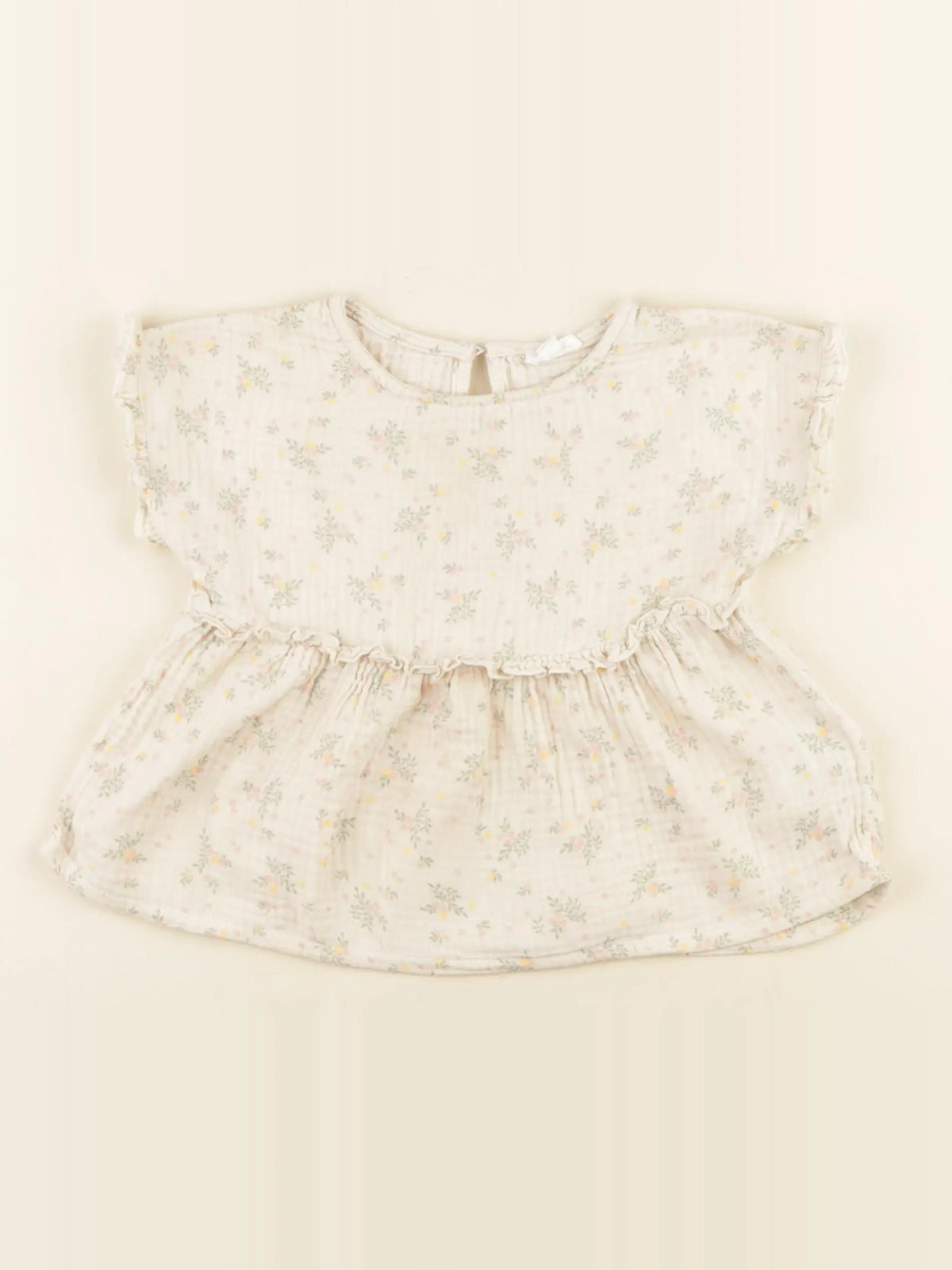 Vertbaudet - blouse beige - 3 ans