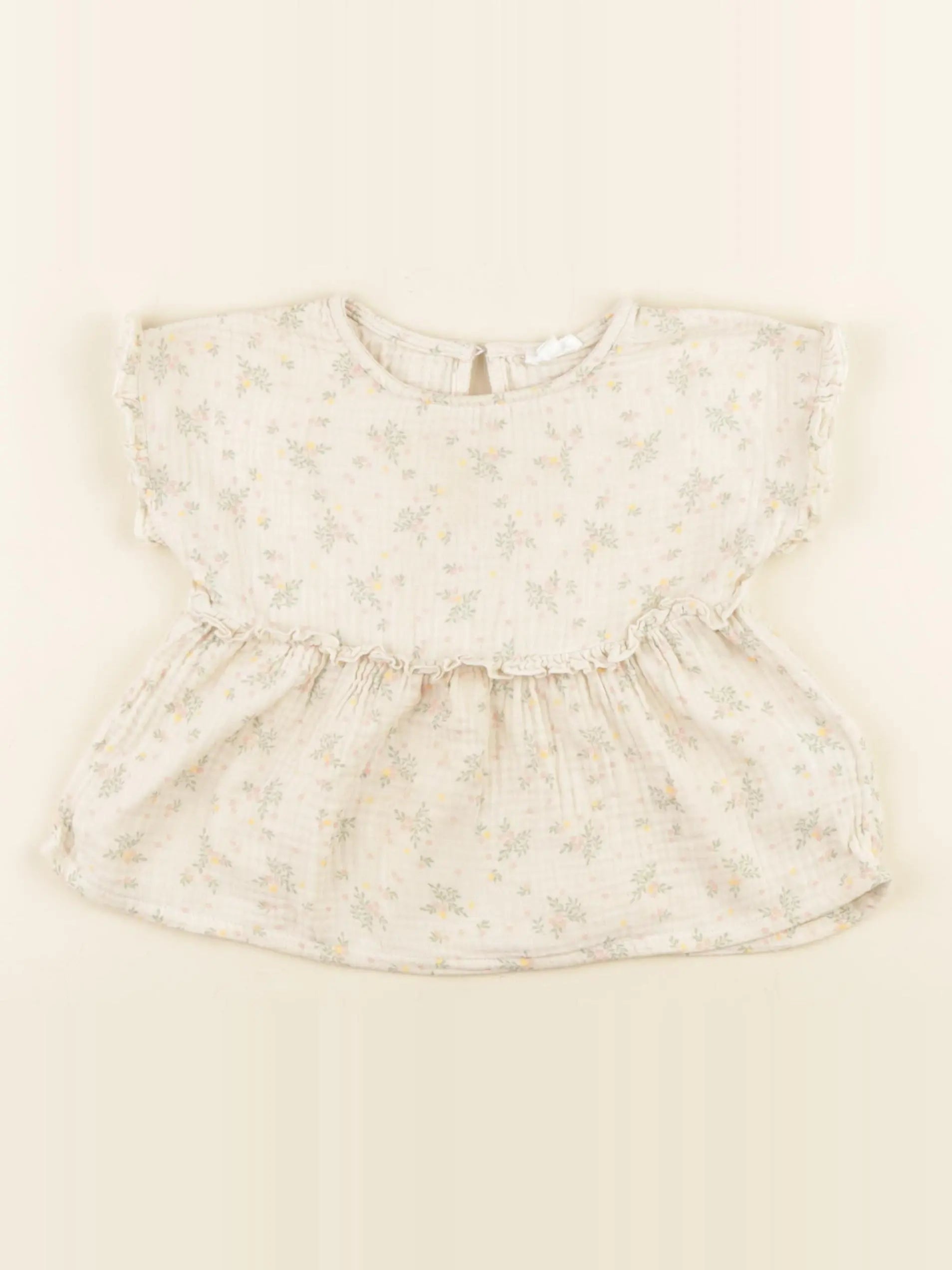 Vertbaudet - blouse beige - 3 ans