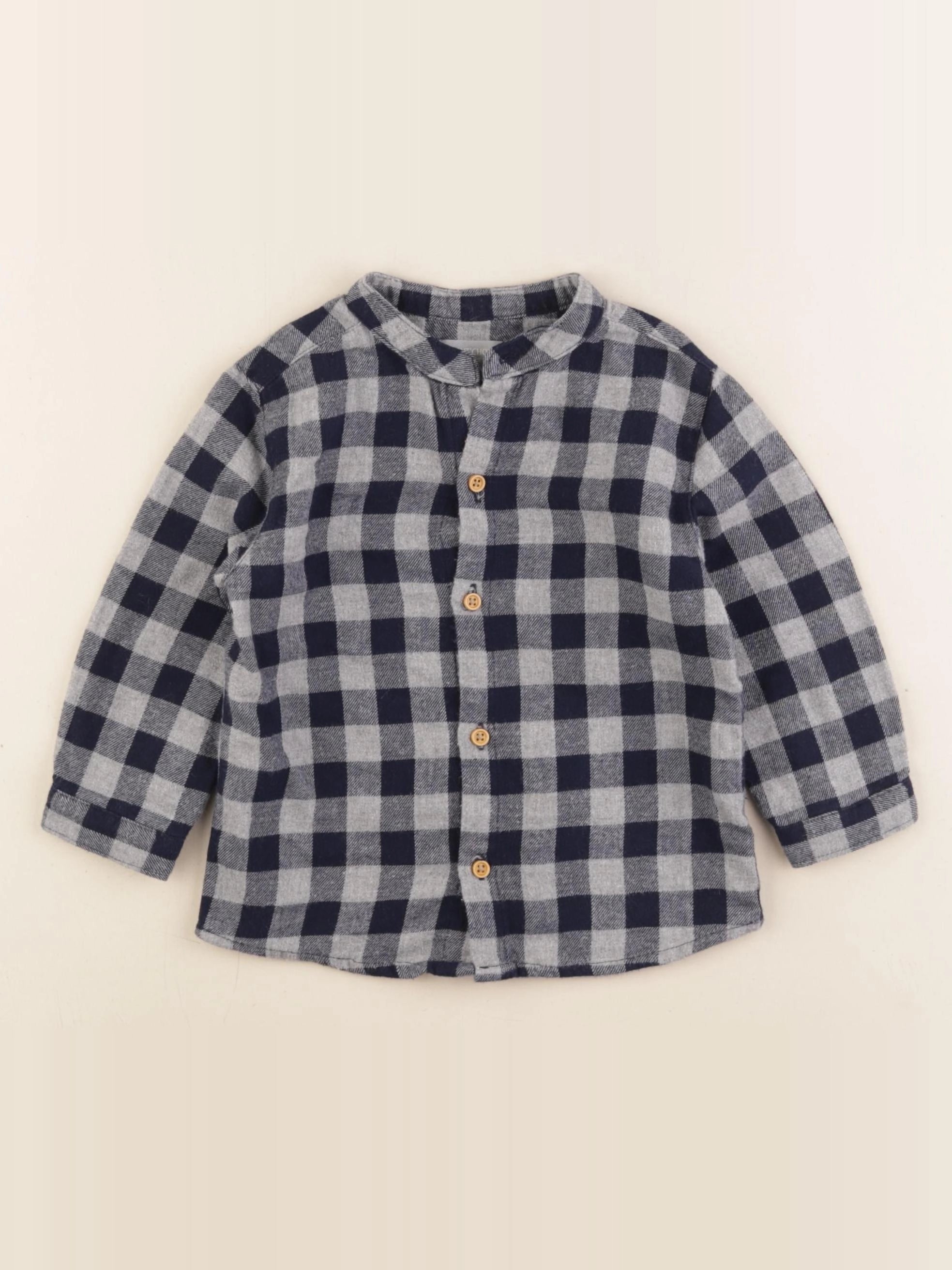 Boutchou - chemise gris - 18 mois