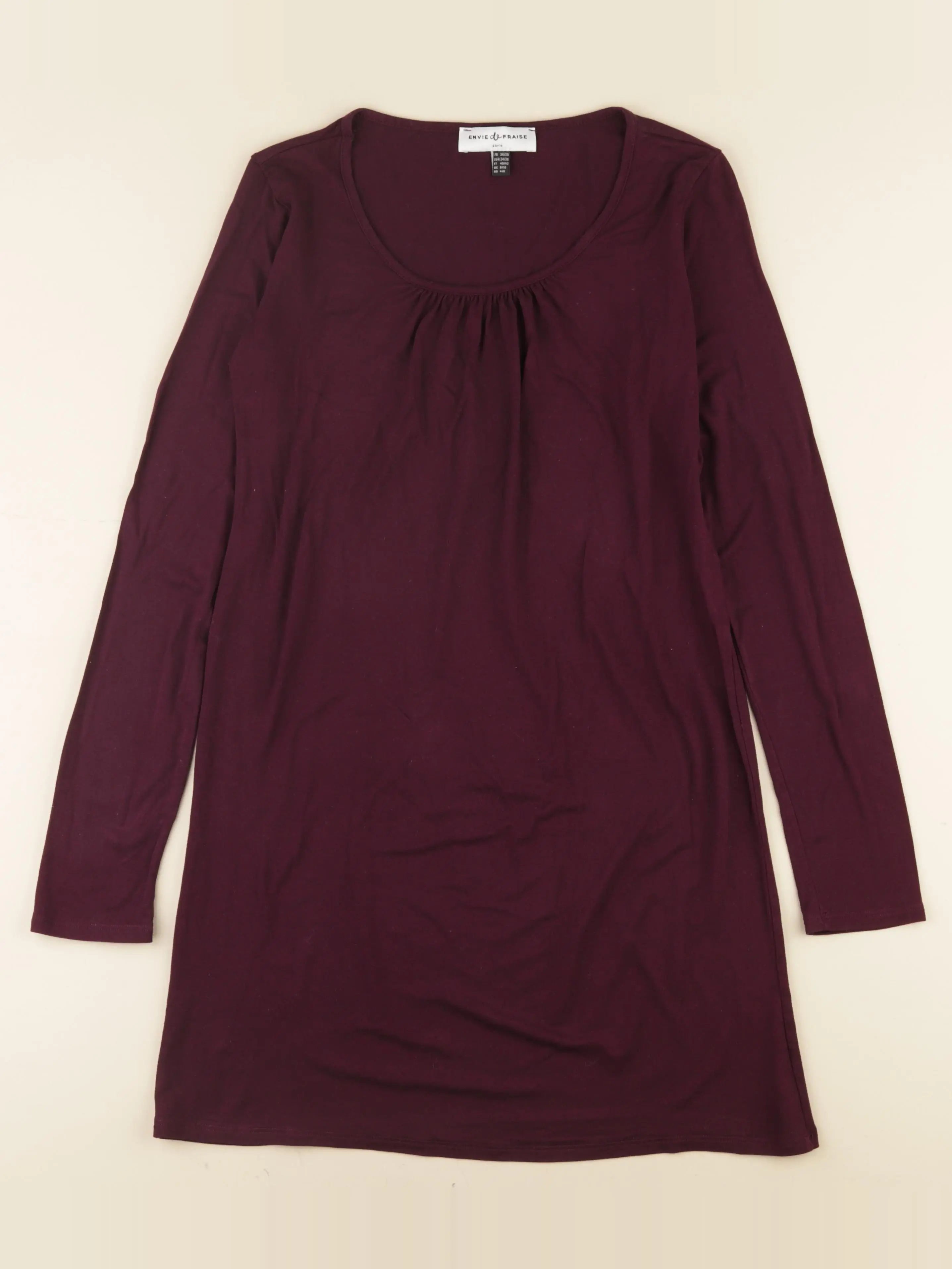 Envie de fraise - robe grossesse violet - 36 à 38