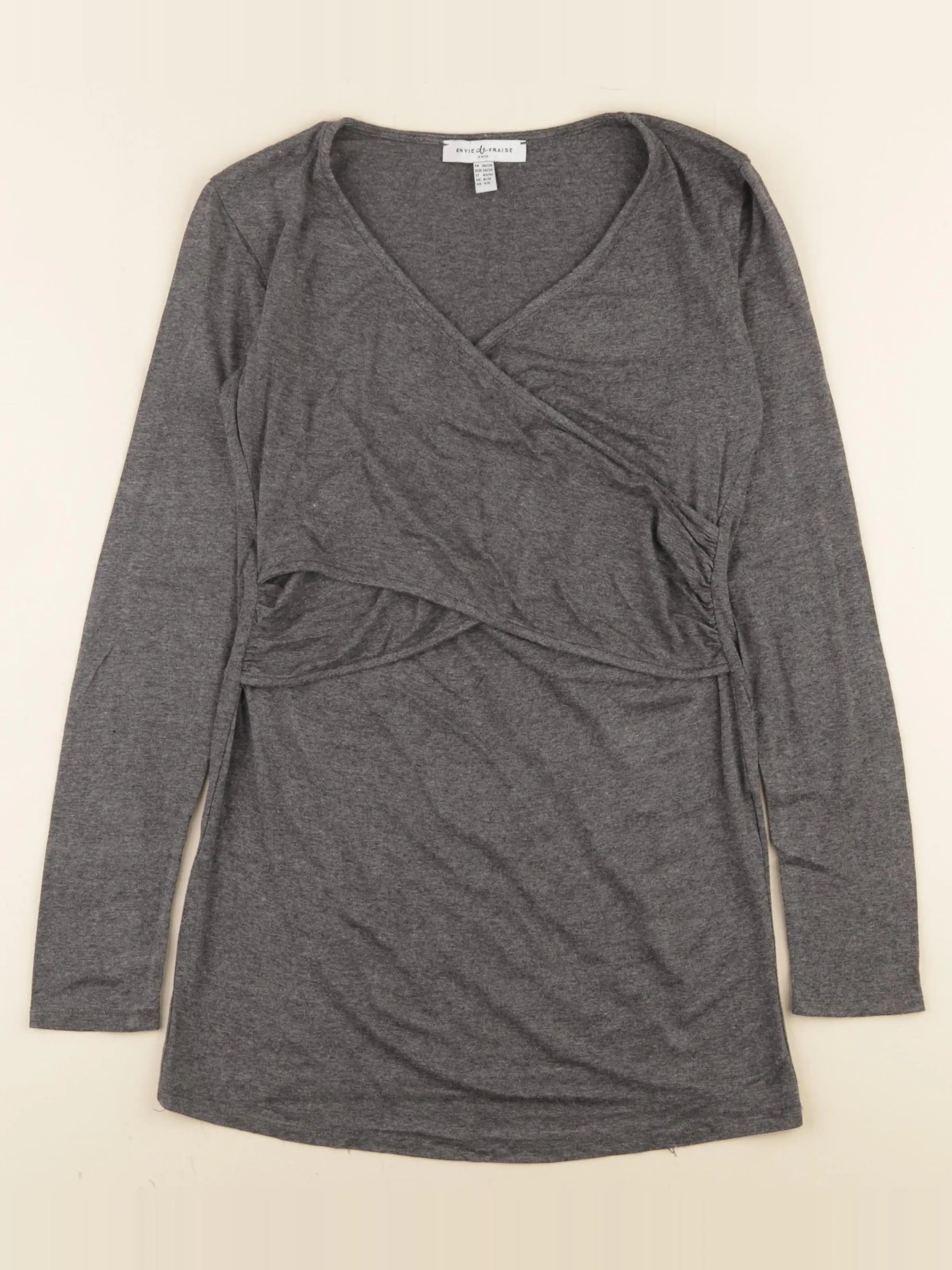 Envie de fraise - tee-shirt grossesse, grossesse gris - 36 à 38