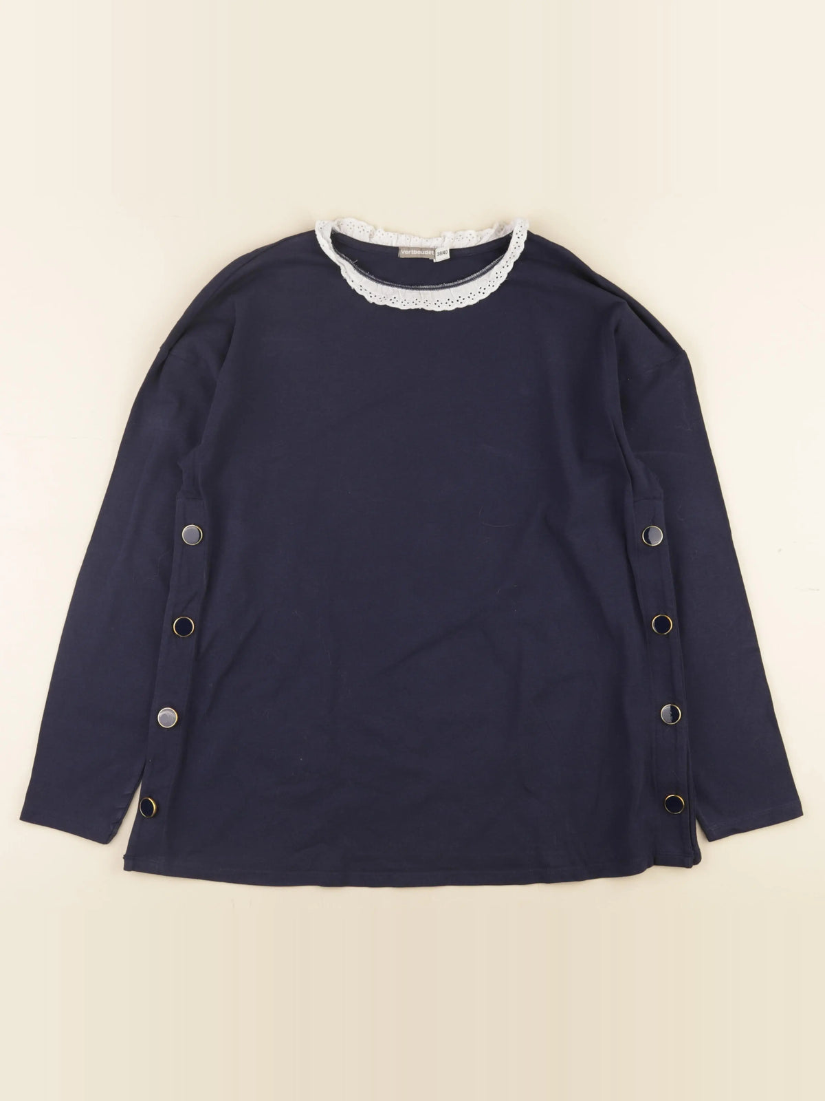 Vertbaudet - tee-shirt grossesse, allaitement bleu - 38 à 40