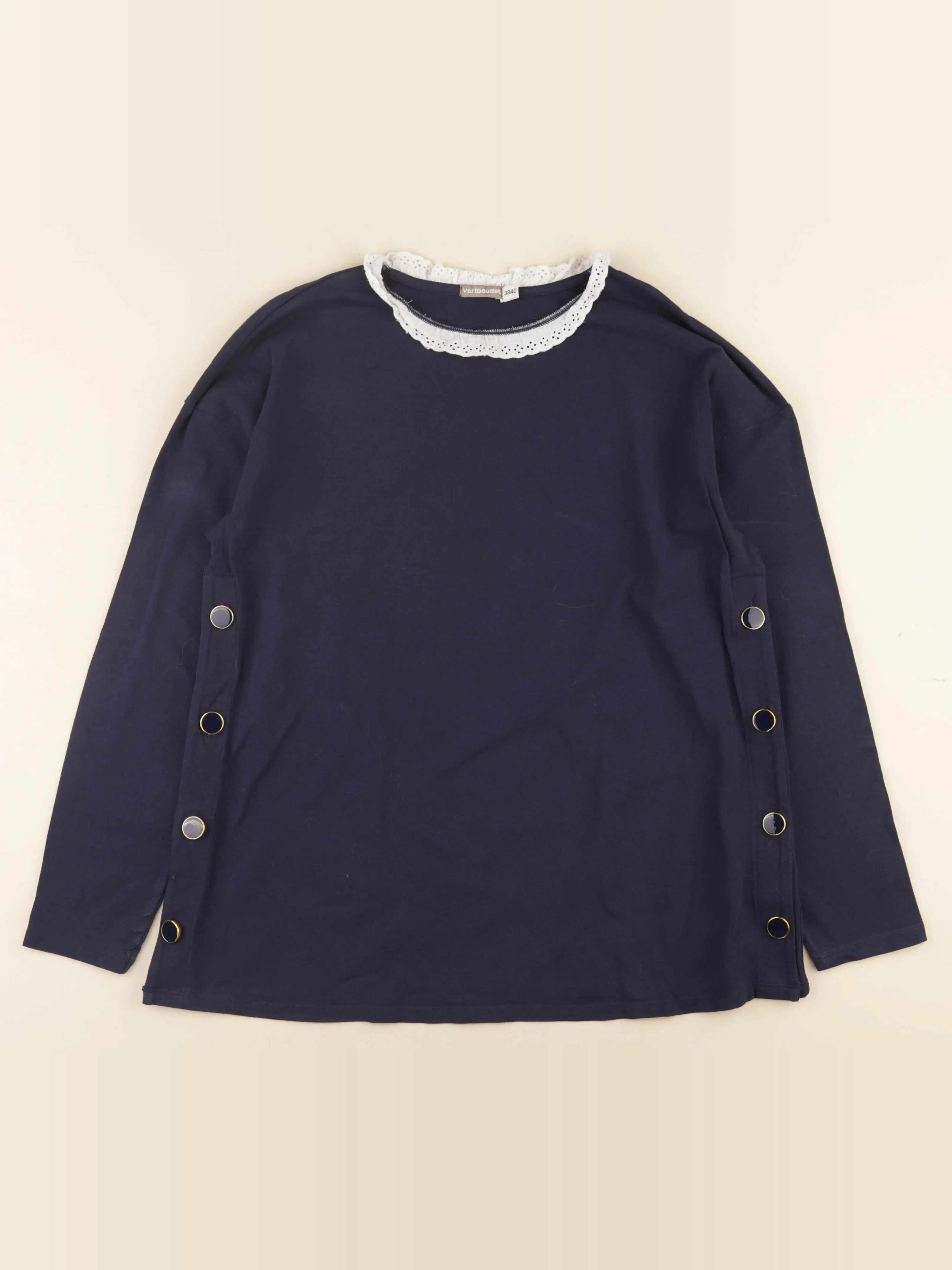 Vertbaudet - tee-shirt grossesse, allaitement bleu - 38 à 40