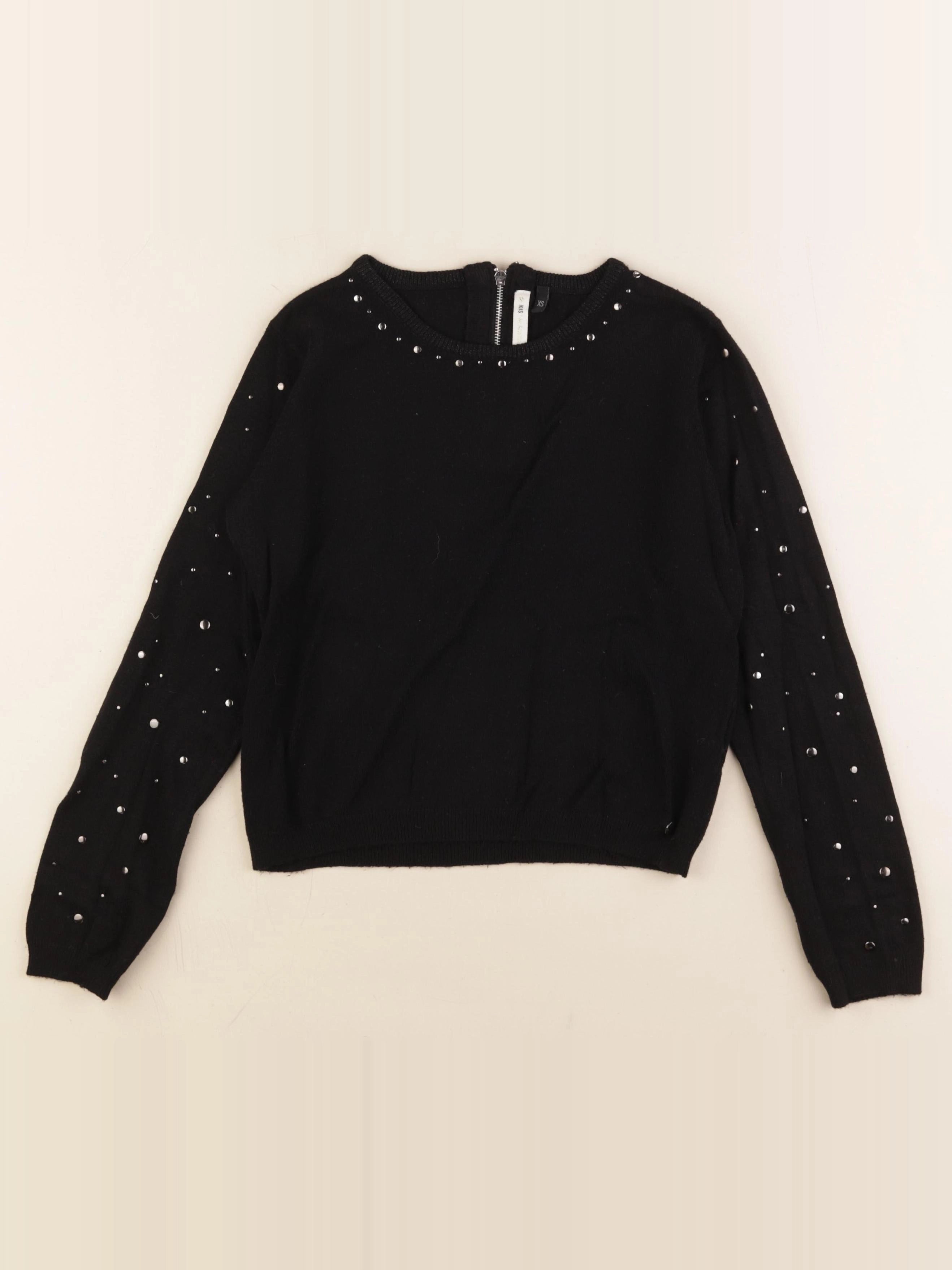 IKKS - pull argent, noir - 12 ans