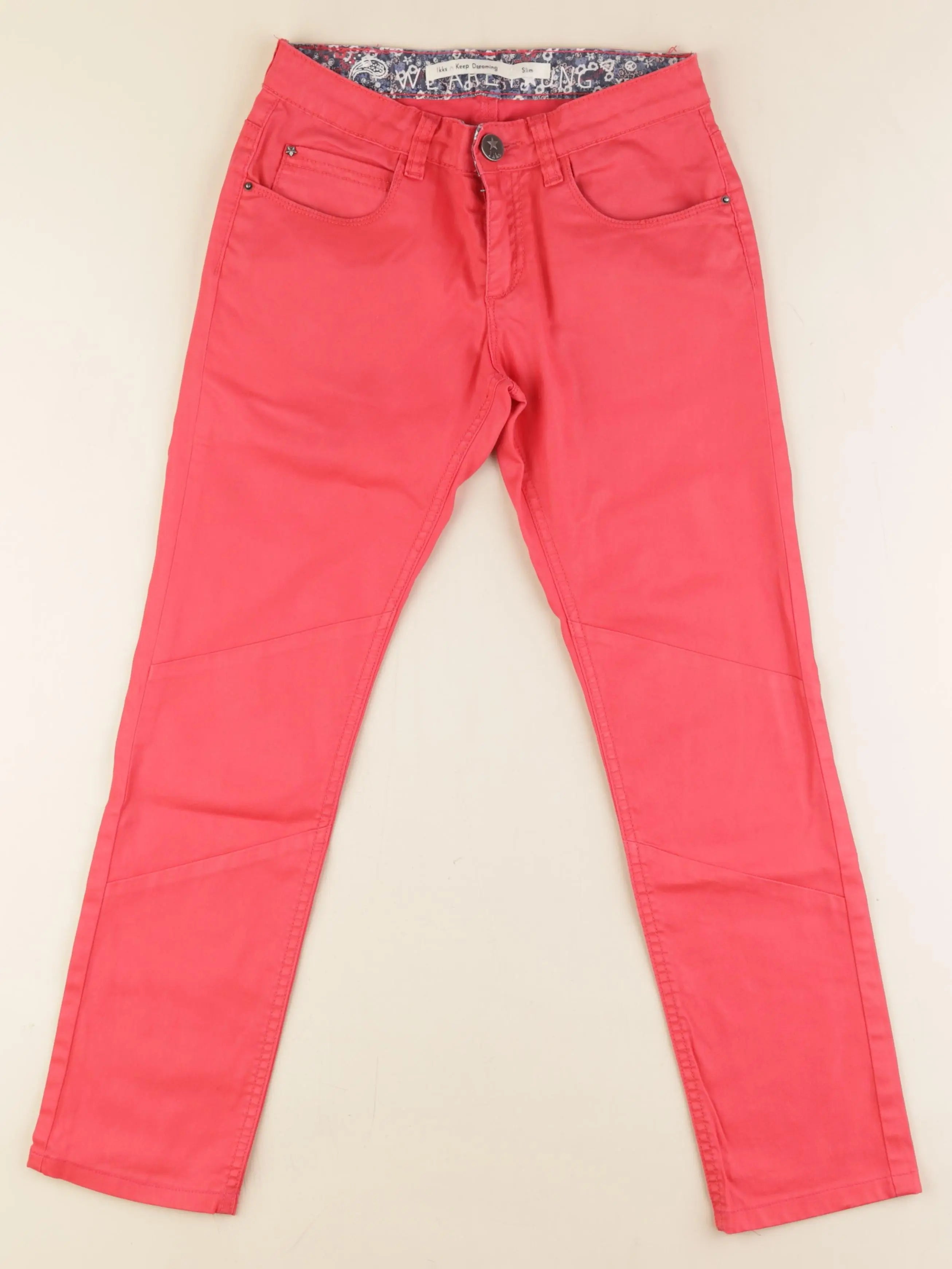 IKKS - pantalon rose fluo - 12 ans