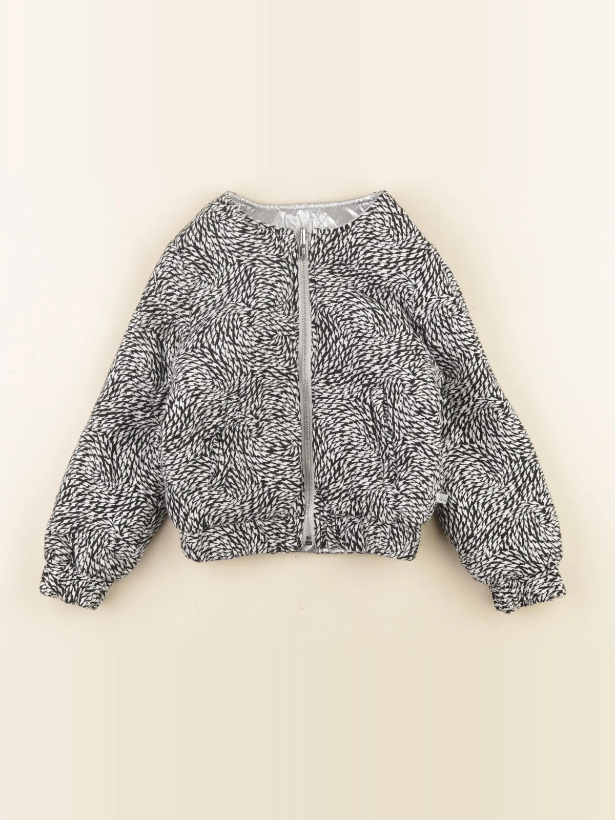 IKKS - veste réversible noir, argent - 4 ans