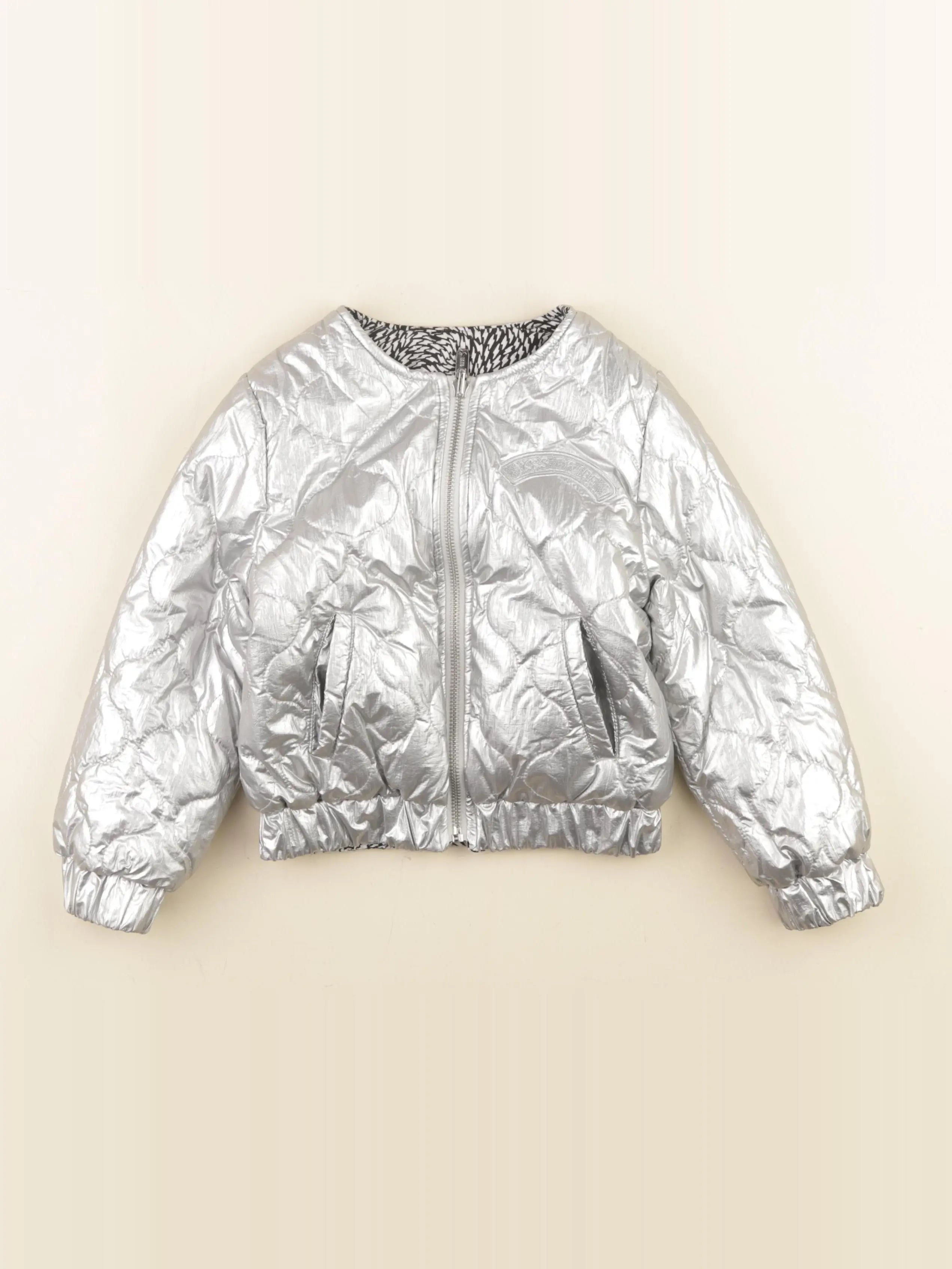 IKKS - veste réversible noir, argent - 4 ans