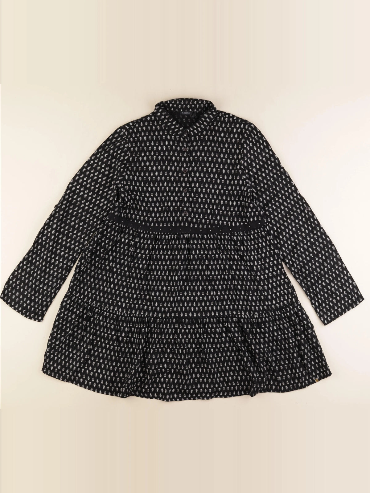 IKKS - tunique noir, beige - 12 ans