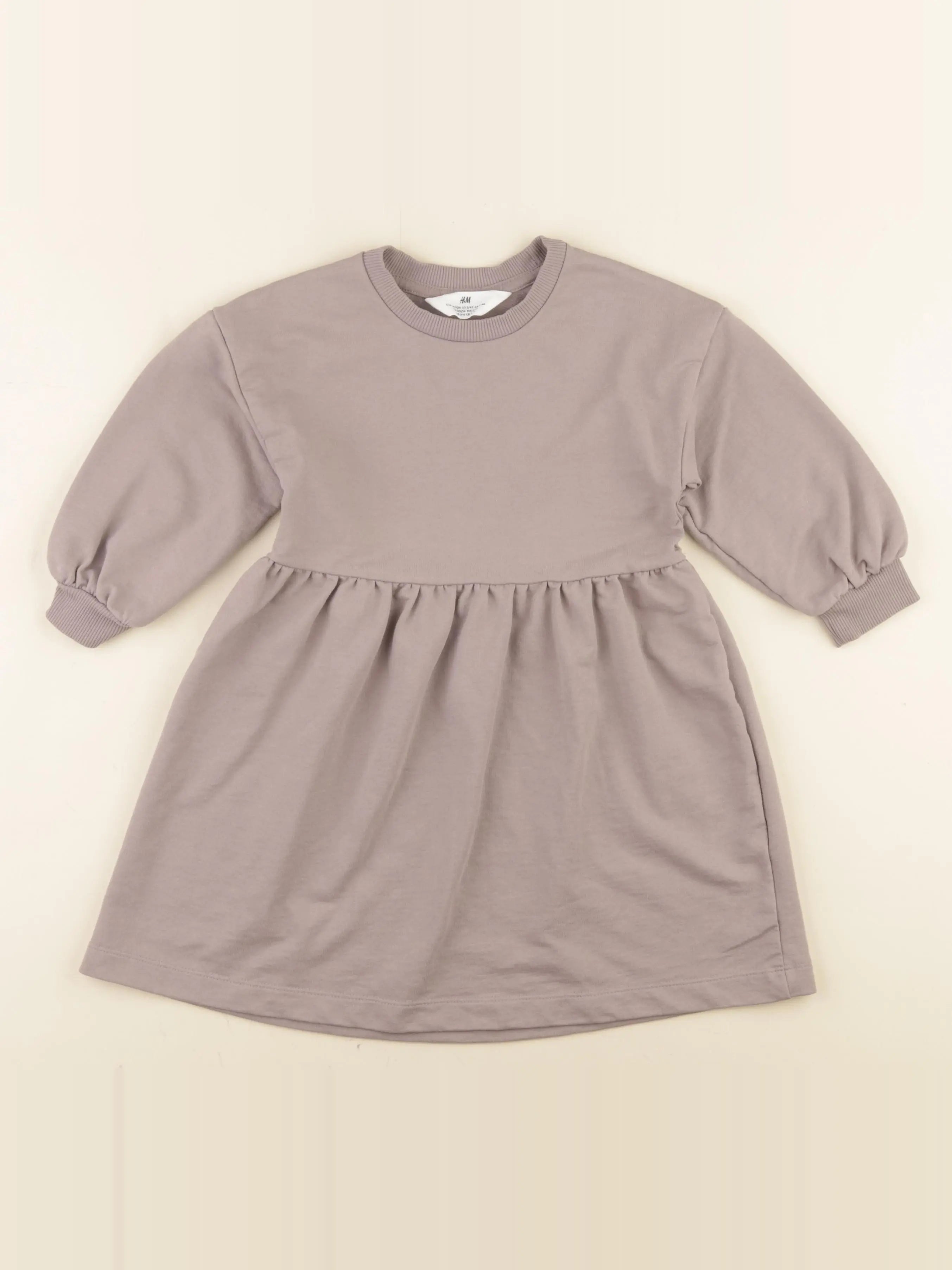 H&M - robe violet - 2/4 ans