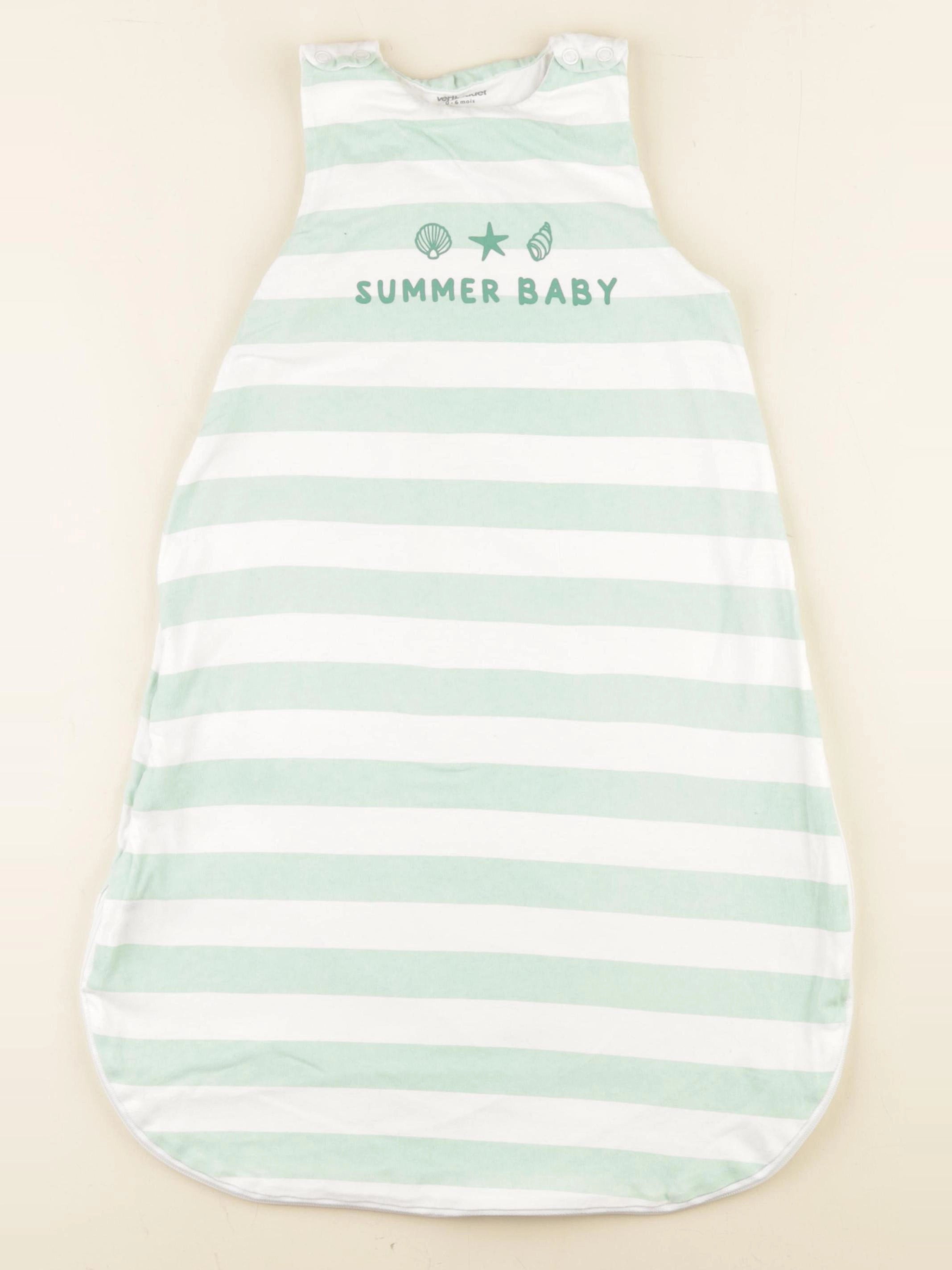 Vertbaudet - gigoteuse TOG 1 blanc, vert - 0/6 mois