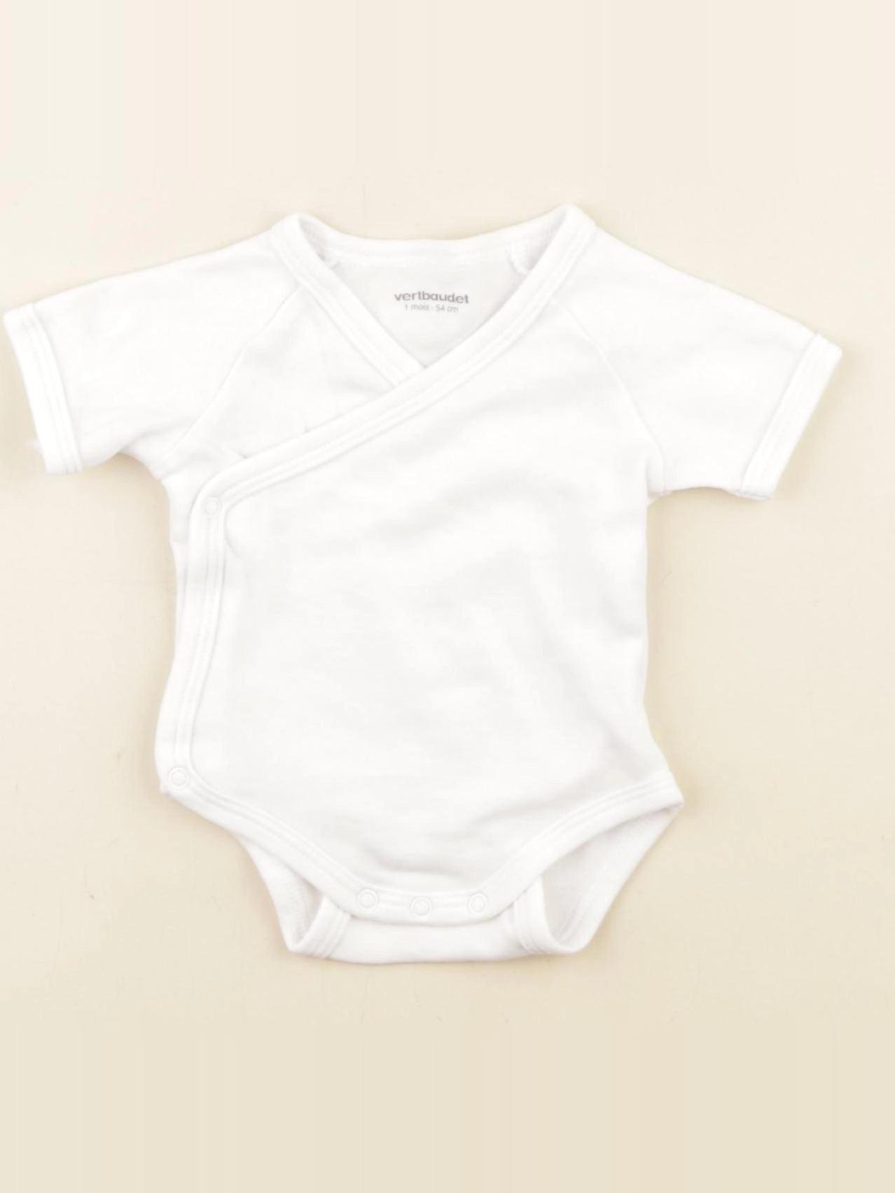 Vertbaudet - body blanc - 1 mois